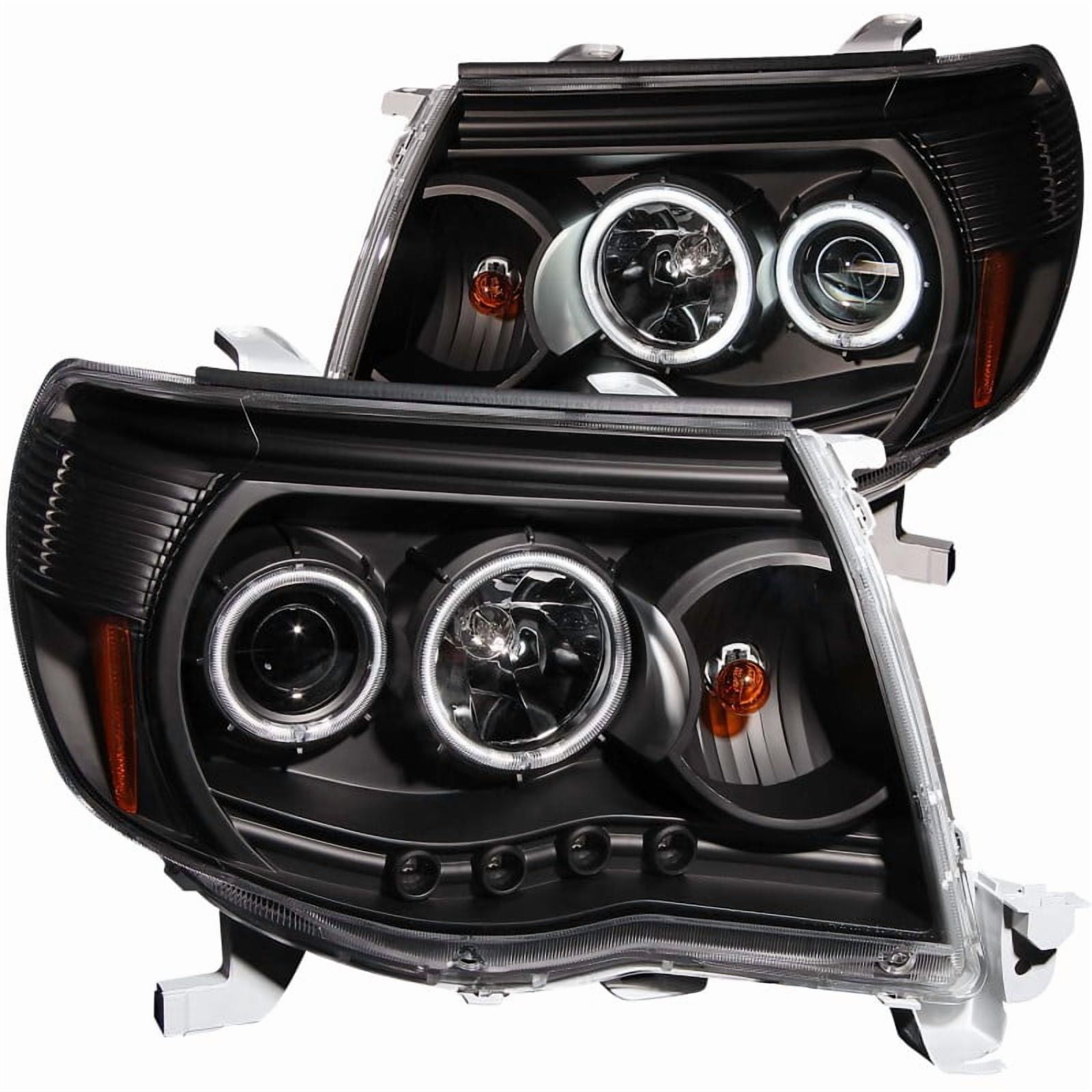 ANZO USA 121282 05-11 TACOMA BLACK CLEAR PROJECTOR WITH HALOS HEADLIGHTS Fits select: 2005-2011 TOYOTA TACOMA