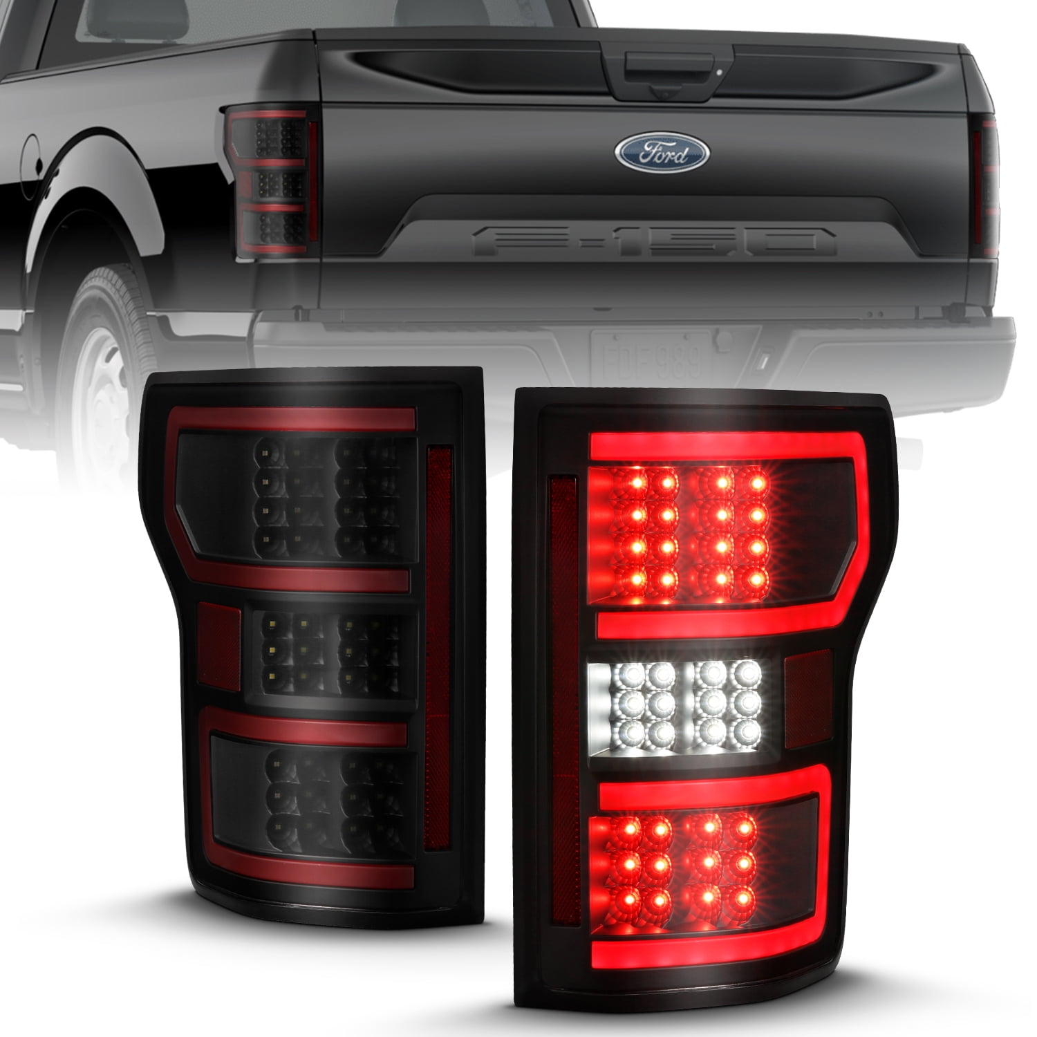 ANZO USA 311314 LED Tail Lights Fits select: 2018-2020 FORD F150