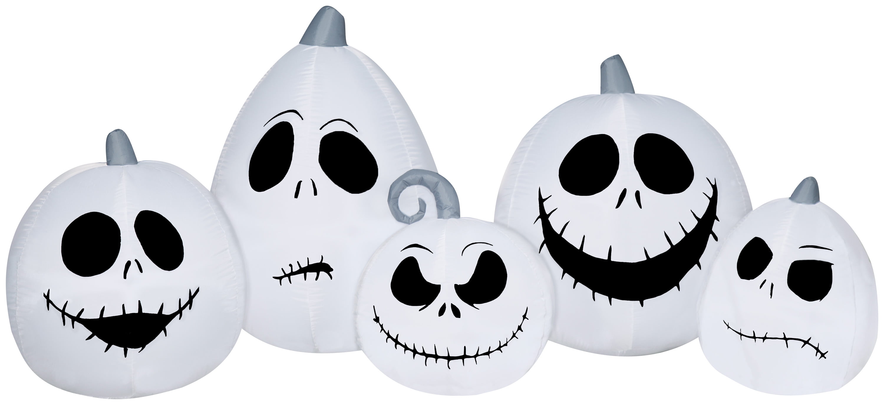 Gemmy Airblown Inflatable Jack Skellington White Pumpkin Collection, 3.5 ft