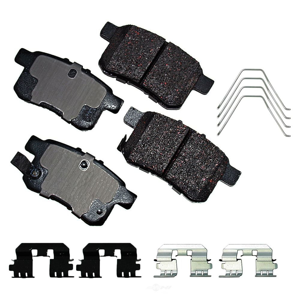Akebono Pro-ACT ACT1336A: Front Ceramic Brake Pads, 2 Piece