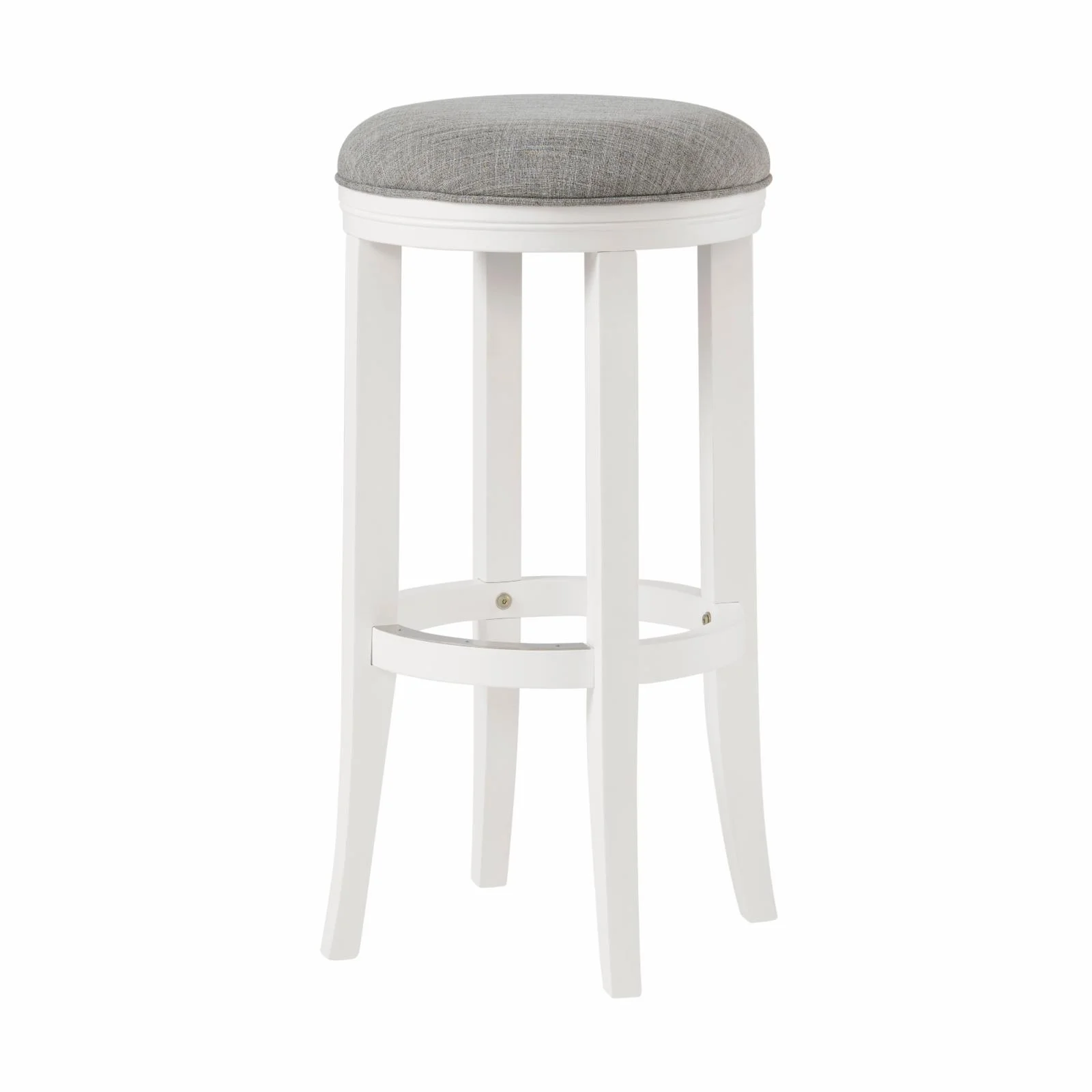 Alaterre Furniture Natick Backless Bar Height Wood Stool, White