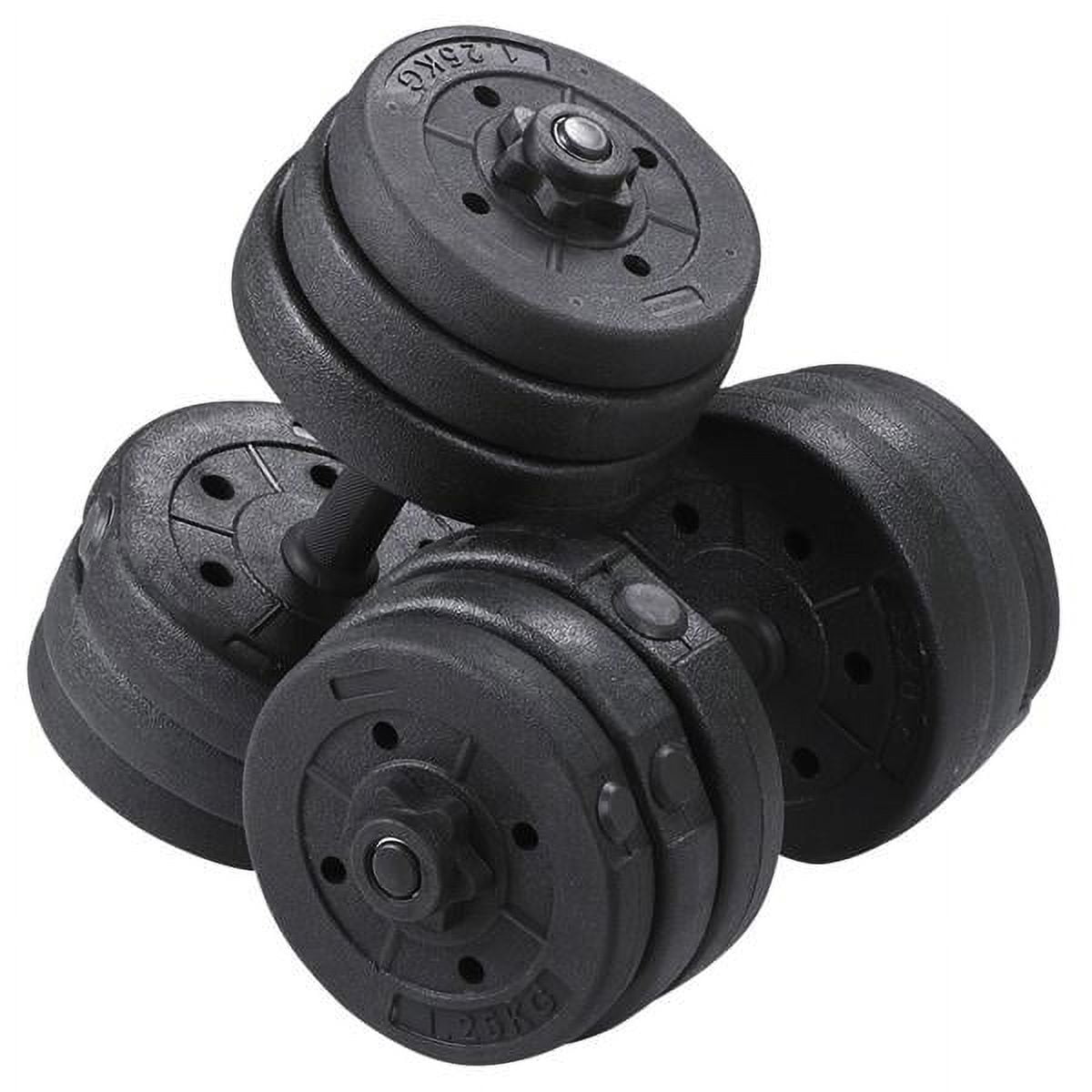 Alden Design Adjustable Dumbbell Set for Home and Gym Exercise, Black, 44 Lb