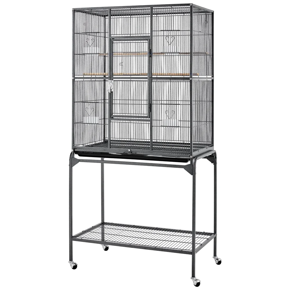 Alden Design 63" Large Bird Cages for Mid-Sized Parrot Cockatiels Parakeets Conure Lovebird