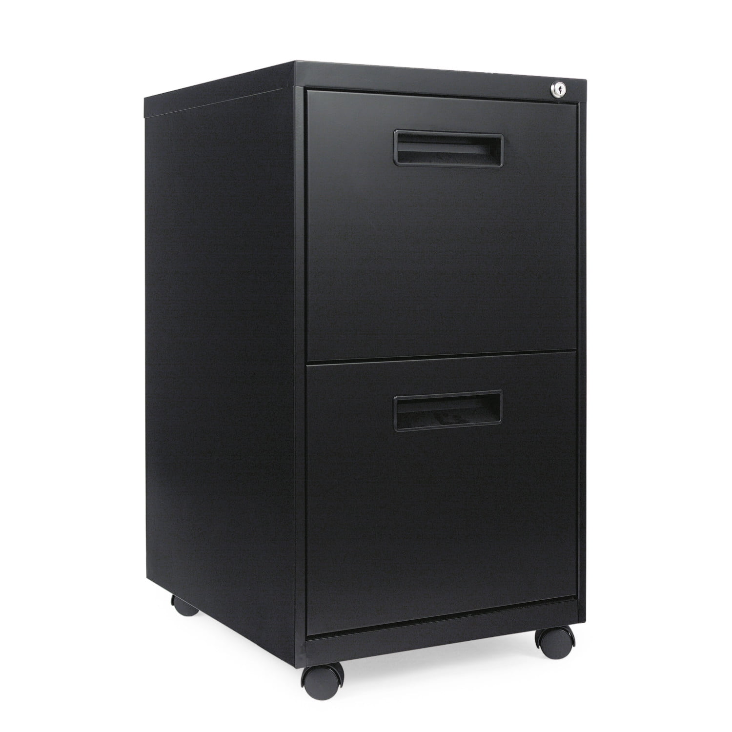 Alera ALEPAFFBL Two-Drawer Metal Pedestal File, 14 7/8w X 19-1/8d X 27-3/4h, Black