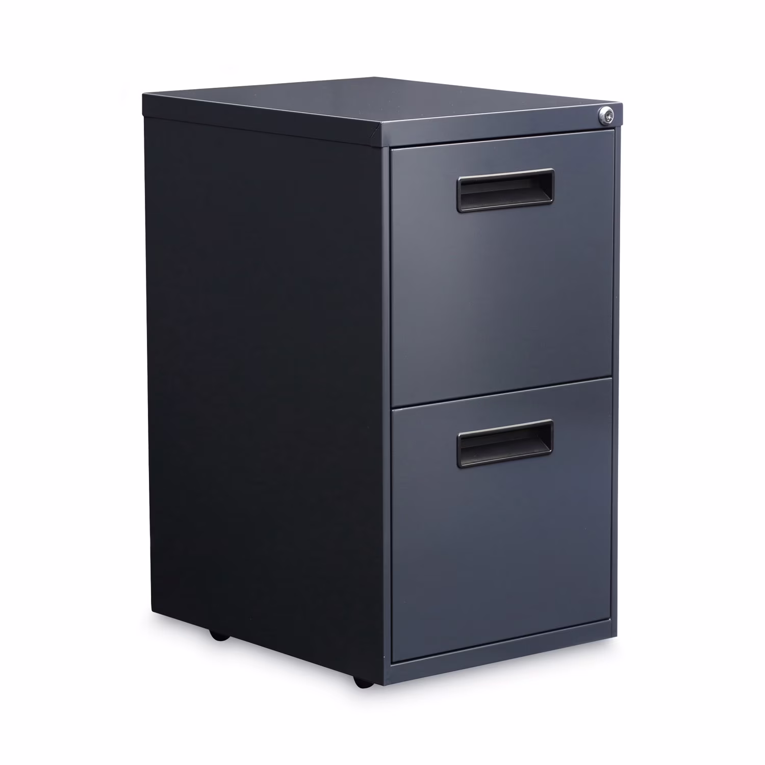 Alera ALEPAFFCH 14.96 in. x 19.29 in. x 27.75 in. 2 Legal/Letter-Size File Drawers Left or Right File Pedestal - Charcoal