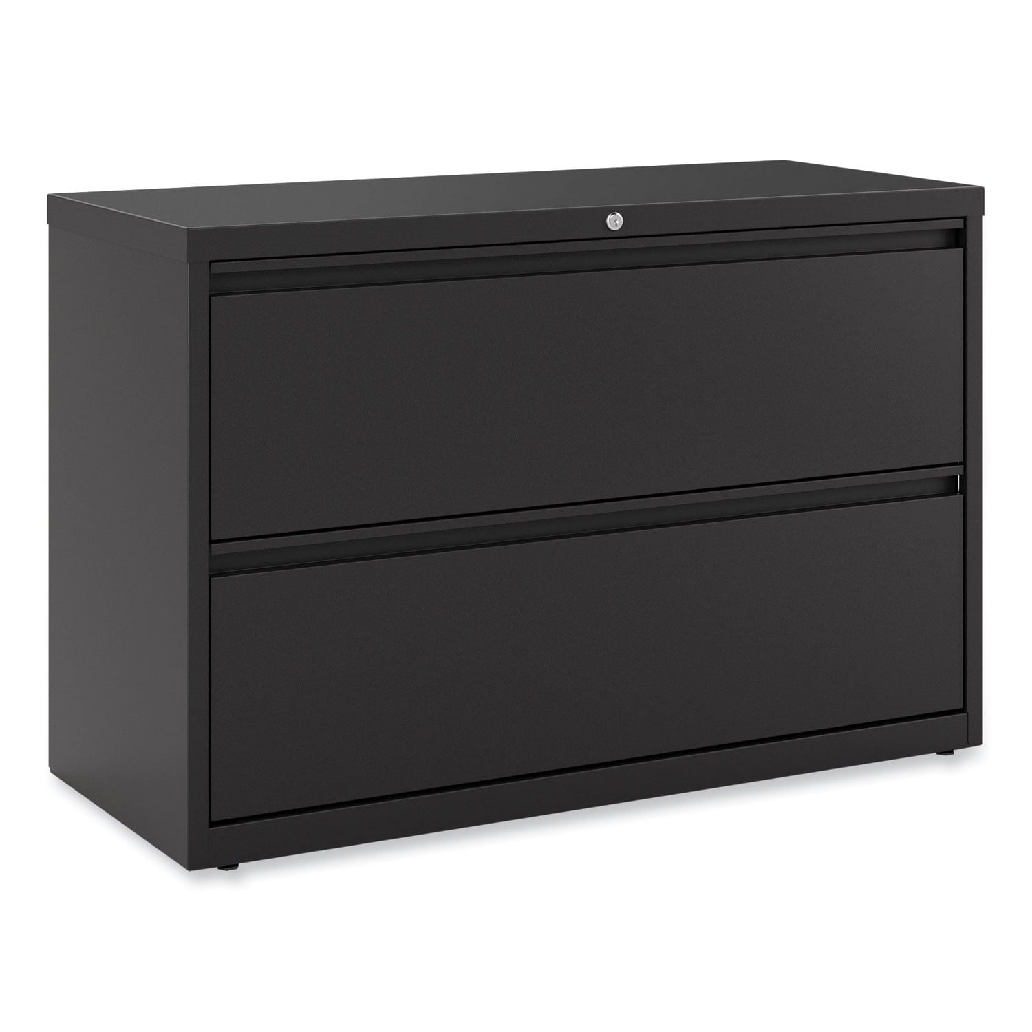 Alera Lateral File, 2 Legal/Letter-Size File Drawers, Black, 42" x 18.63" x 28"