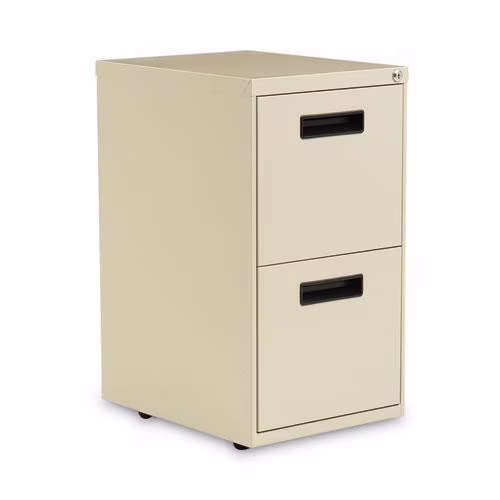 Alera PA54-2820PY Two-Drawer Mobile Pedestal File, 15-7/8w x 19-3/4d x 28-1/4h, Putty