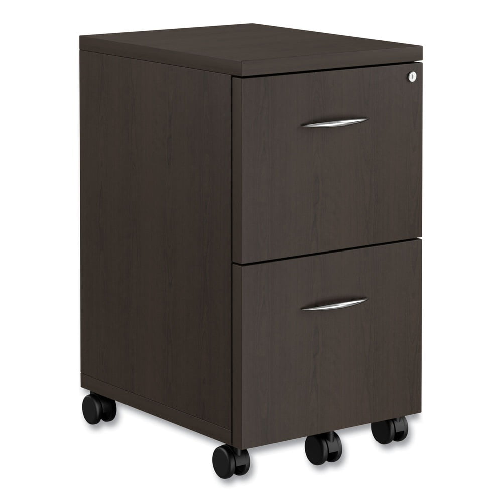 Alera 2 Drawers Vertical Lockable Filing Cabinet, Espresso