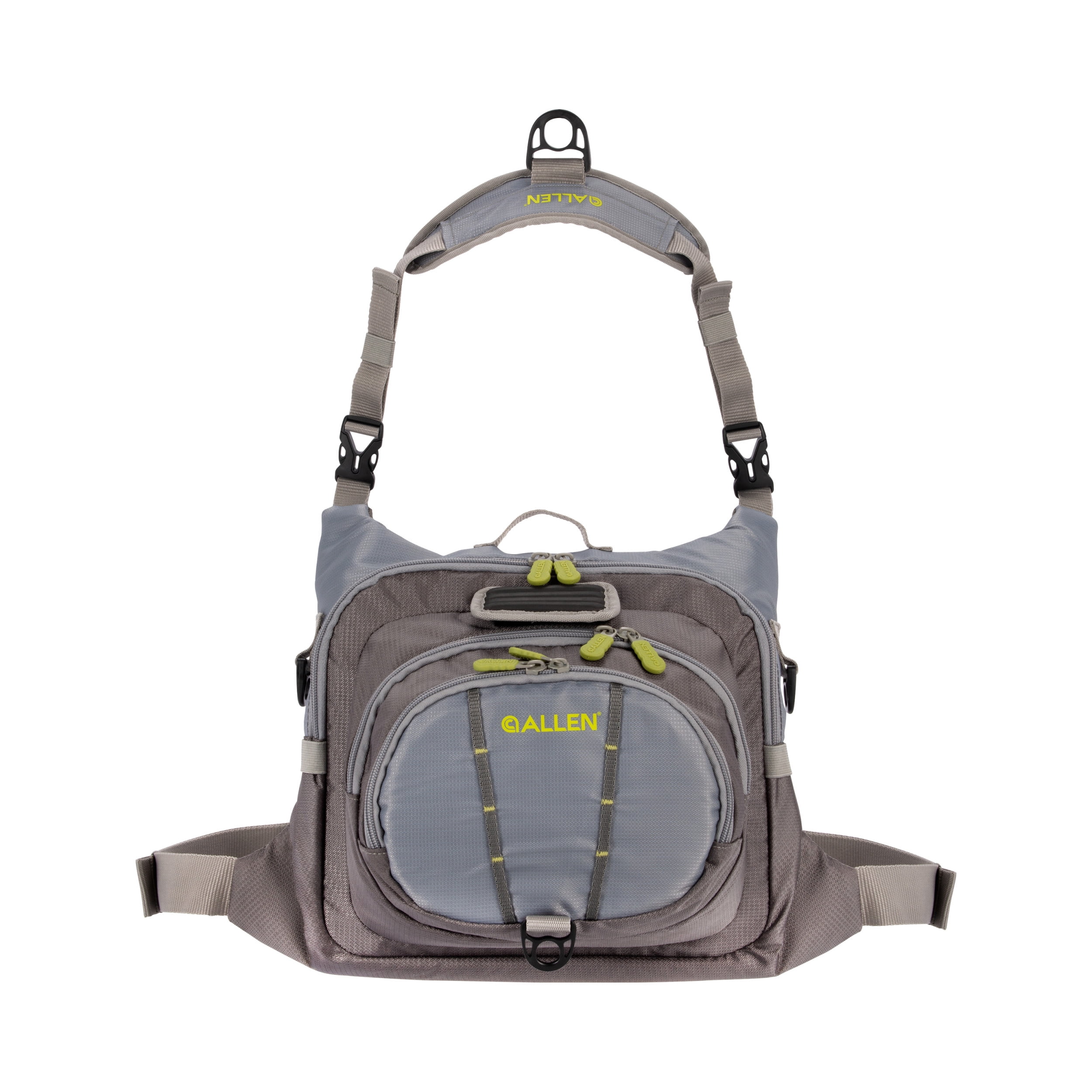 Allen Company Boulder Creek Fly Fishing Chest Pack, Gray/Lime