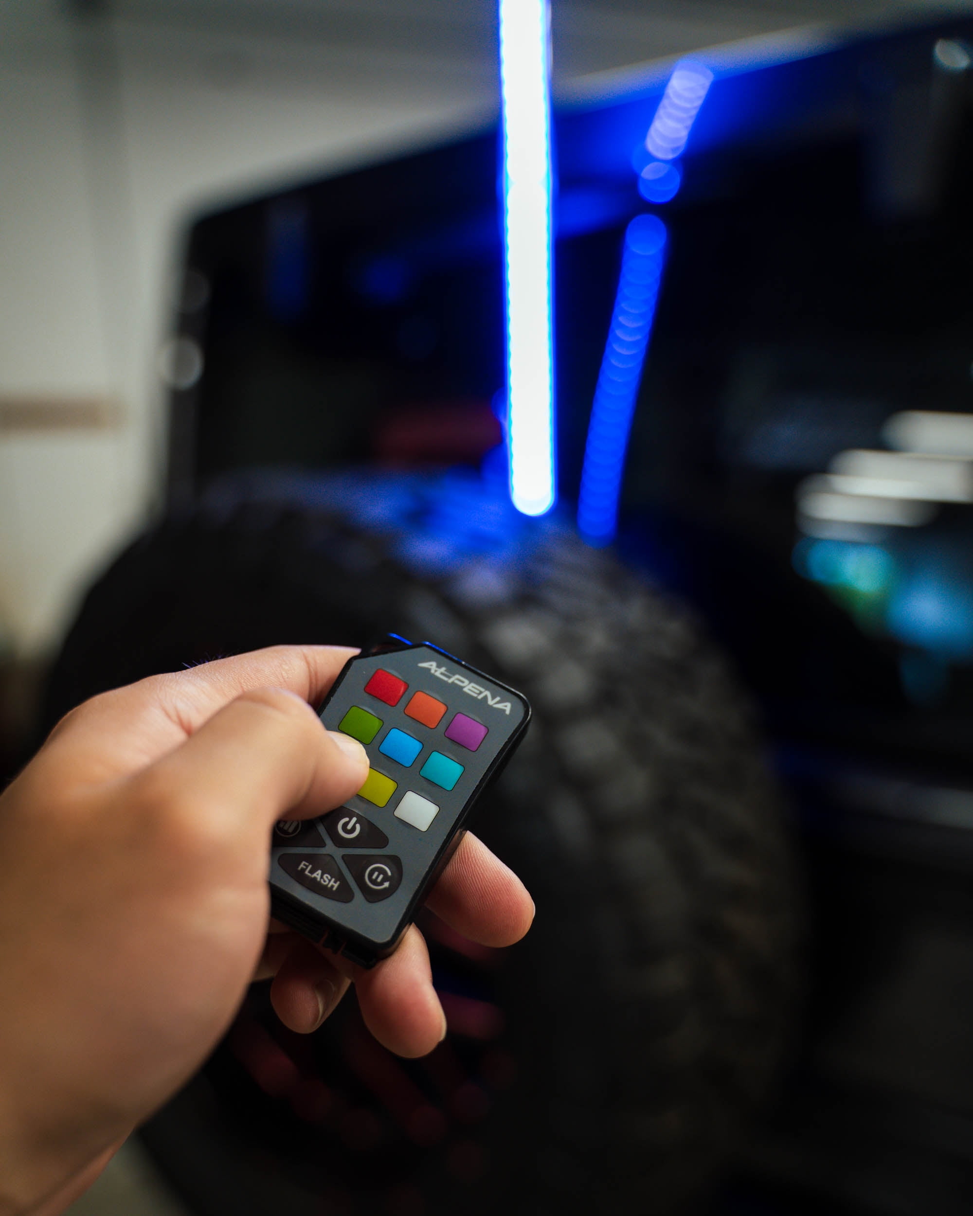 Alpena BriteWhip 44.5" LED Exterior Decorative Lights fits Cars, Trucks, SUVs, Remote Control, 2 Piece