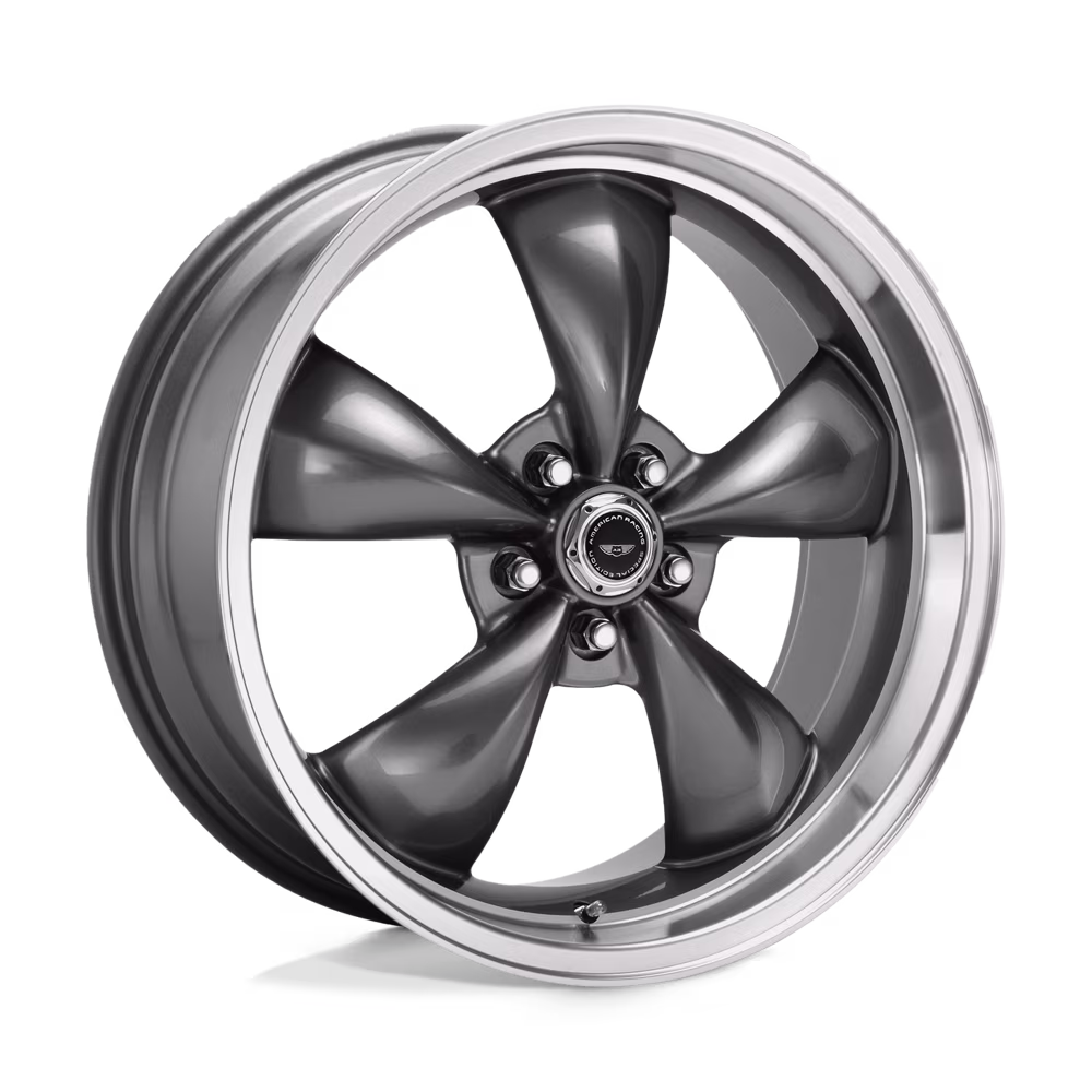 American Racing Aluminum Rim AR105 TORQ THRUST M 16X7in Anthracite Machined Lip Finish, AR105M6791A