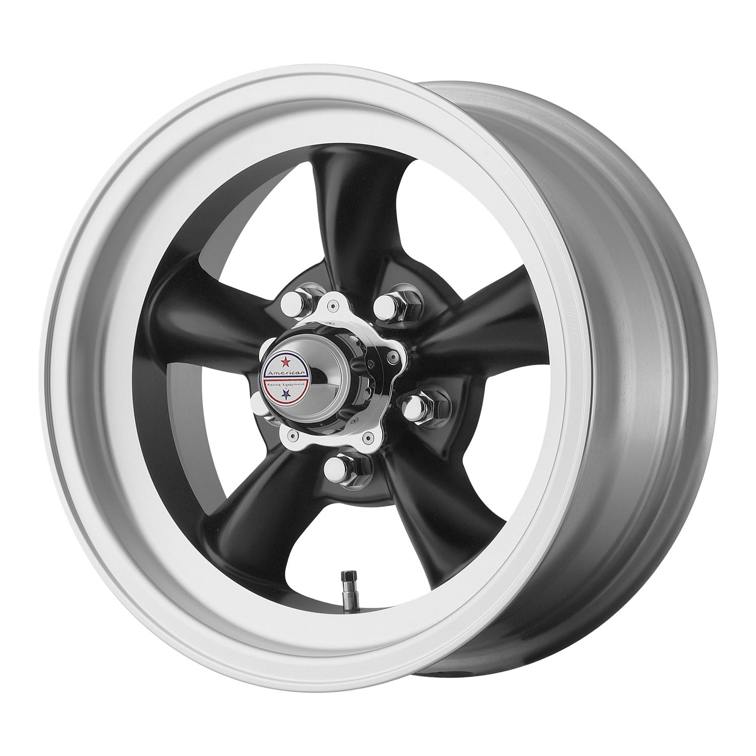American Racing Torq Thrust D 15X6 5X120.65 Satin Black W/ Machined Lip (4 Mm) Wheel Rim