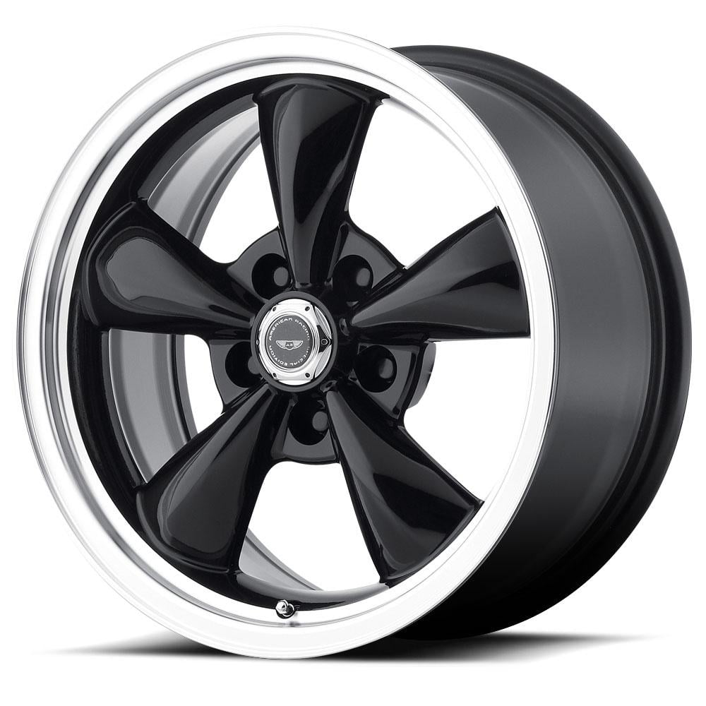 American Racing Torq Thrust M Aluminum 16" Wheel 5x114.3 5 Lug Gloss Black for Modern Muscle Cars