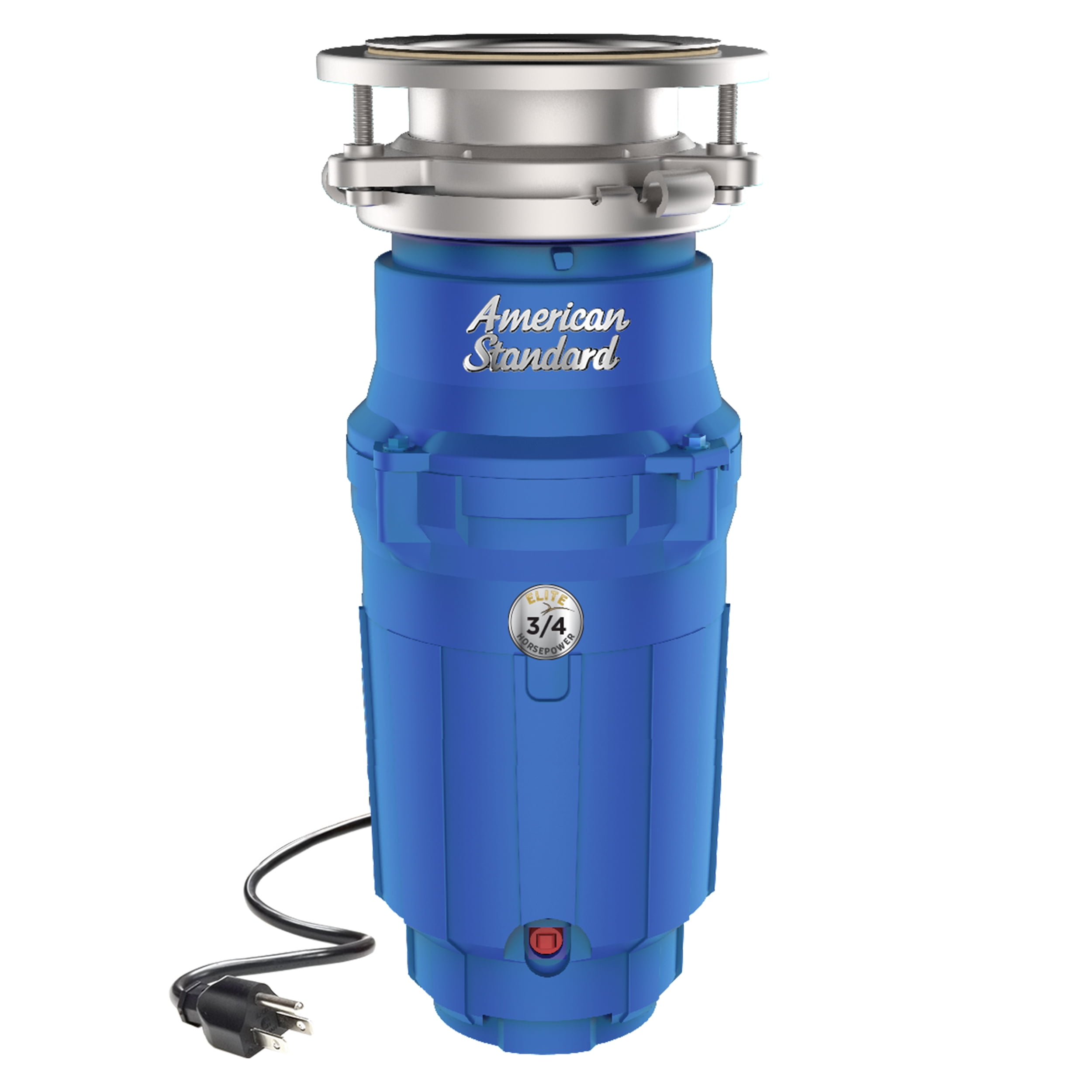 American Standard Elite ASE-90-SL 3/4 HP Continuous Feed Garbage Disposal with Power Cord, Slim-Line