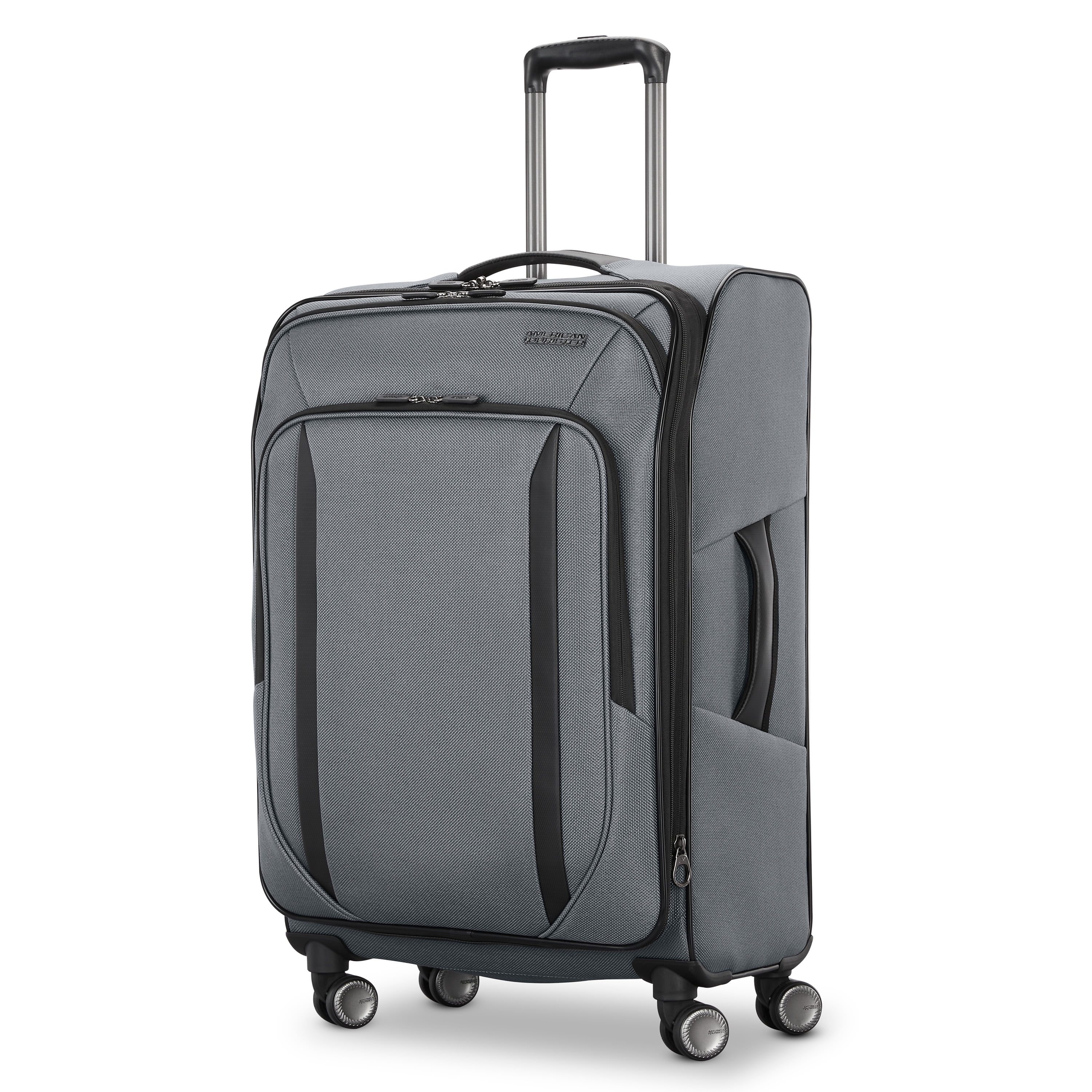 American Tourister Dash XLT Softside Medium Checked Luggage with Spinner Wheels Single Piece - Graphite