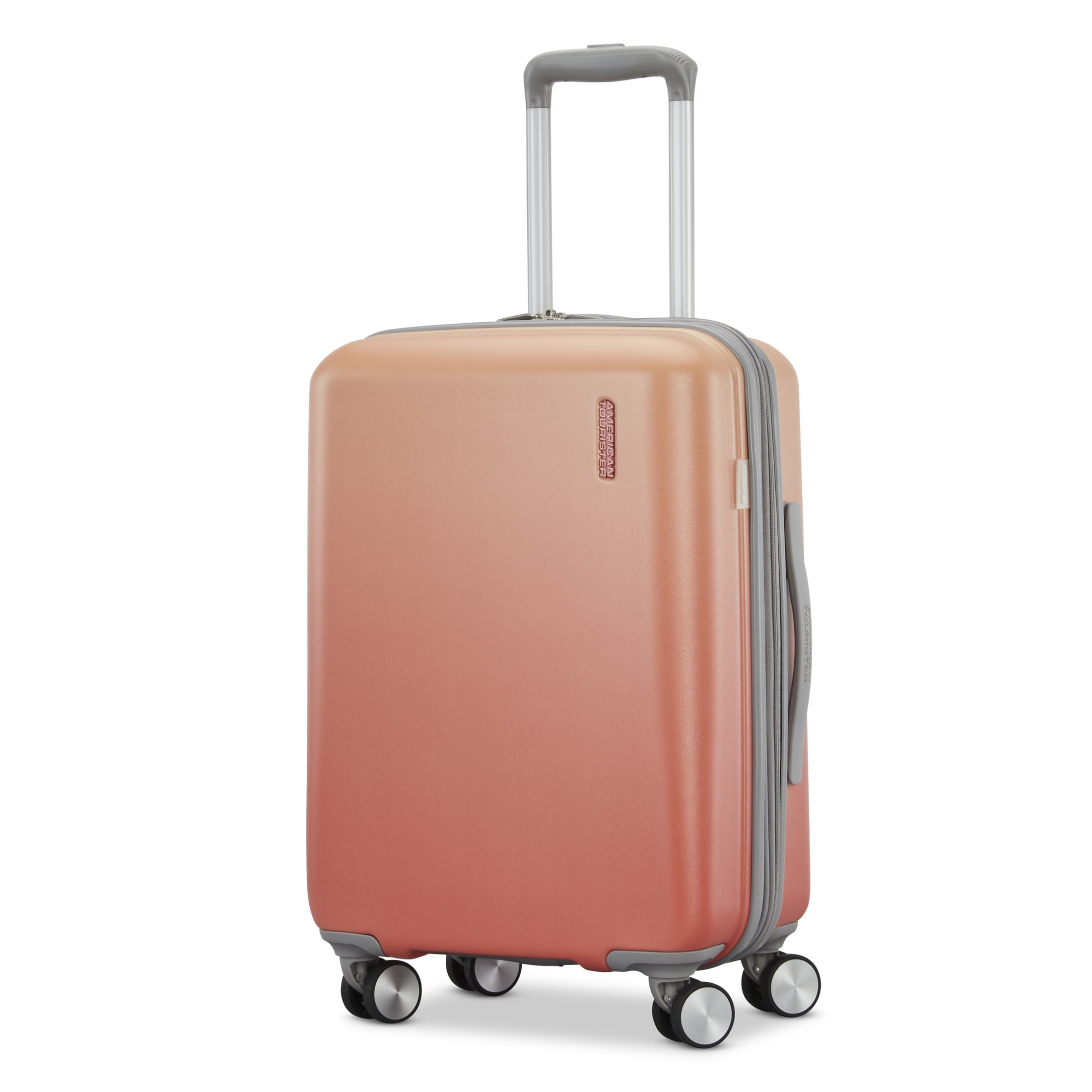 American Tourister Moonlight II 20-Inch Carry On Luggage with Spinner Wheels - Ombre Peach
