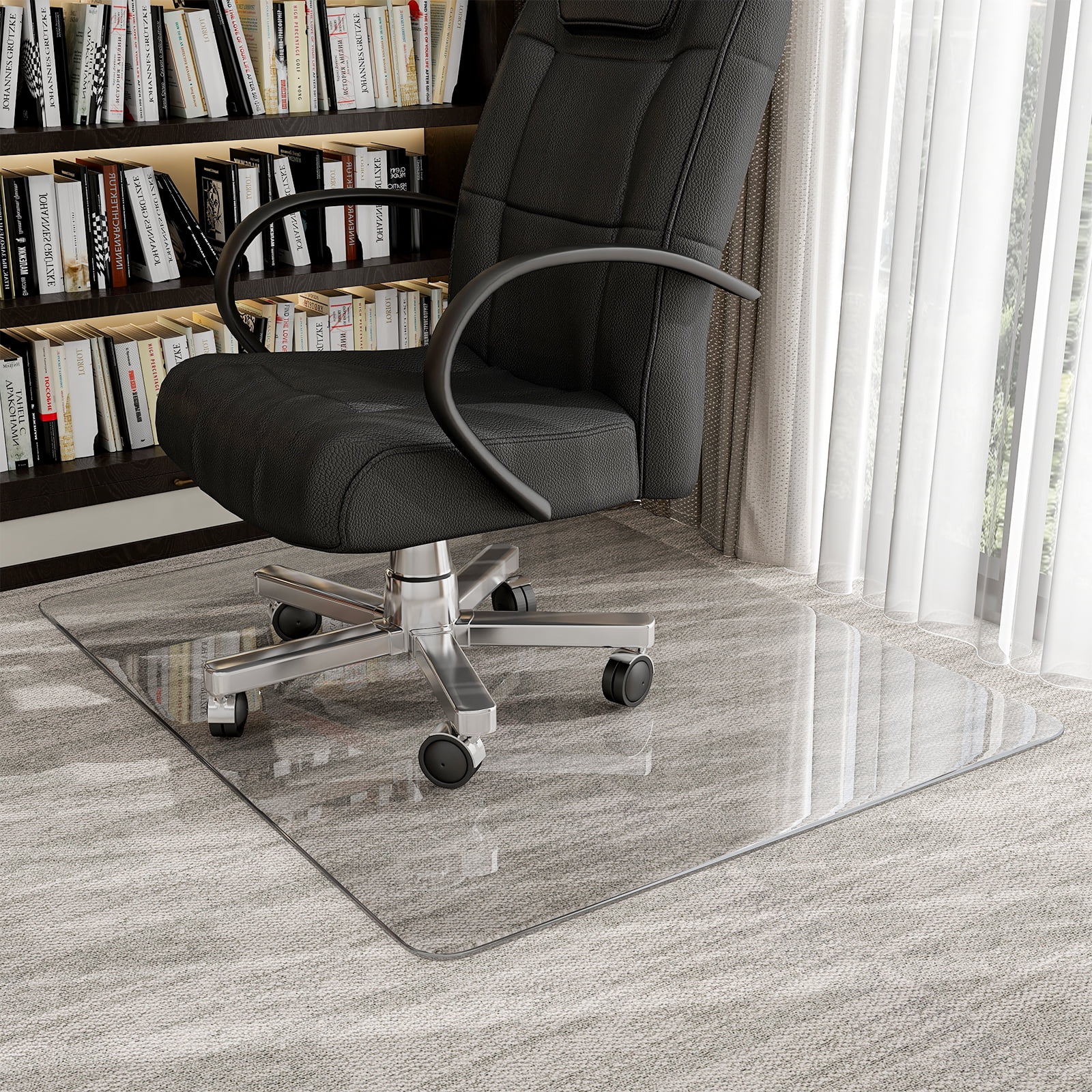 Anyrose 34"x46" Tempered Glass Office Chair Mat