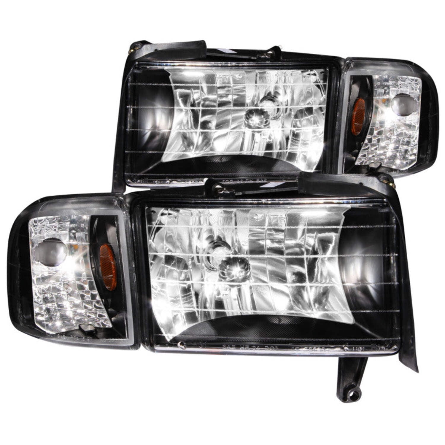 Anzo Crystal Headlight Set - 111067 Fits select: 1994-2002 DODGE RAM 2500, 1994-1996 DODGE RAM 1500