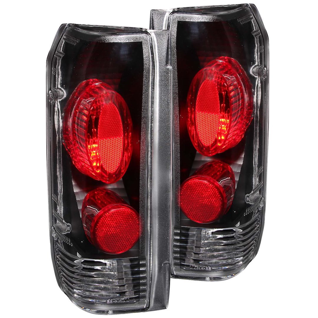 Anzo USA 211062 Black Clear Tail Light Assembly - Pair Fits select: 1987-1996 FORD F150, 1989-1998 FORD F250