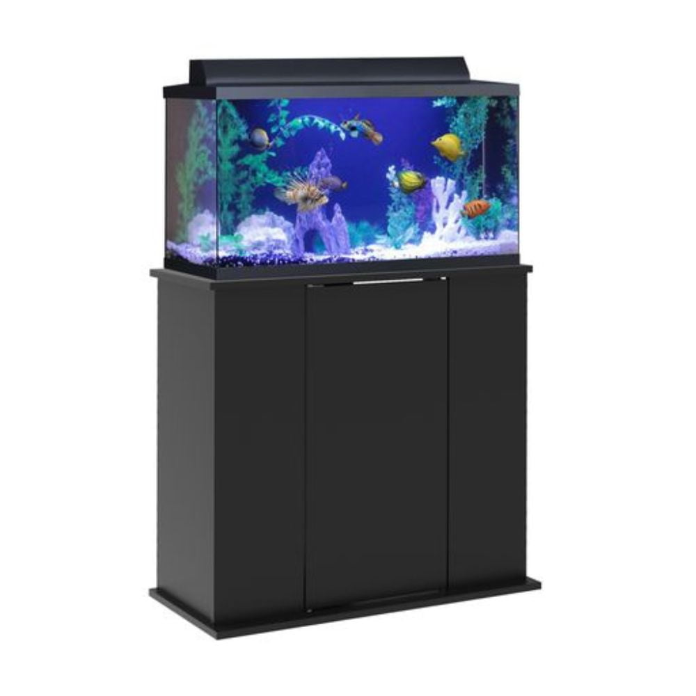 Aquatic Fundamentals 29-37 Gallon Black Wood Aquarium Stand