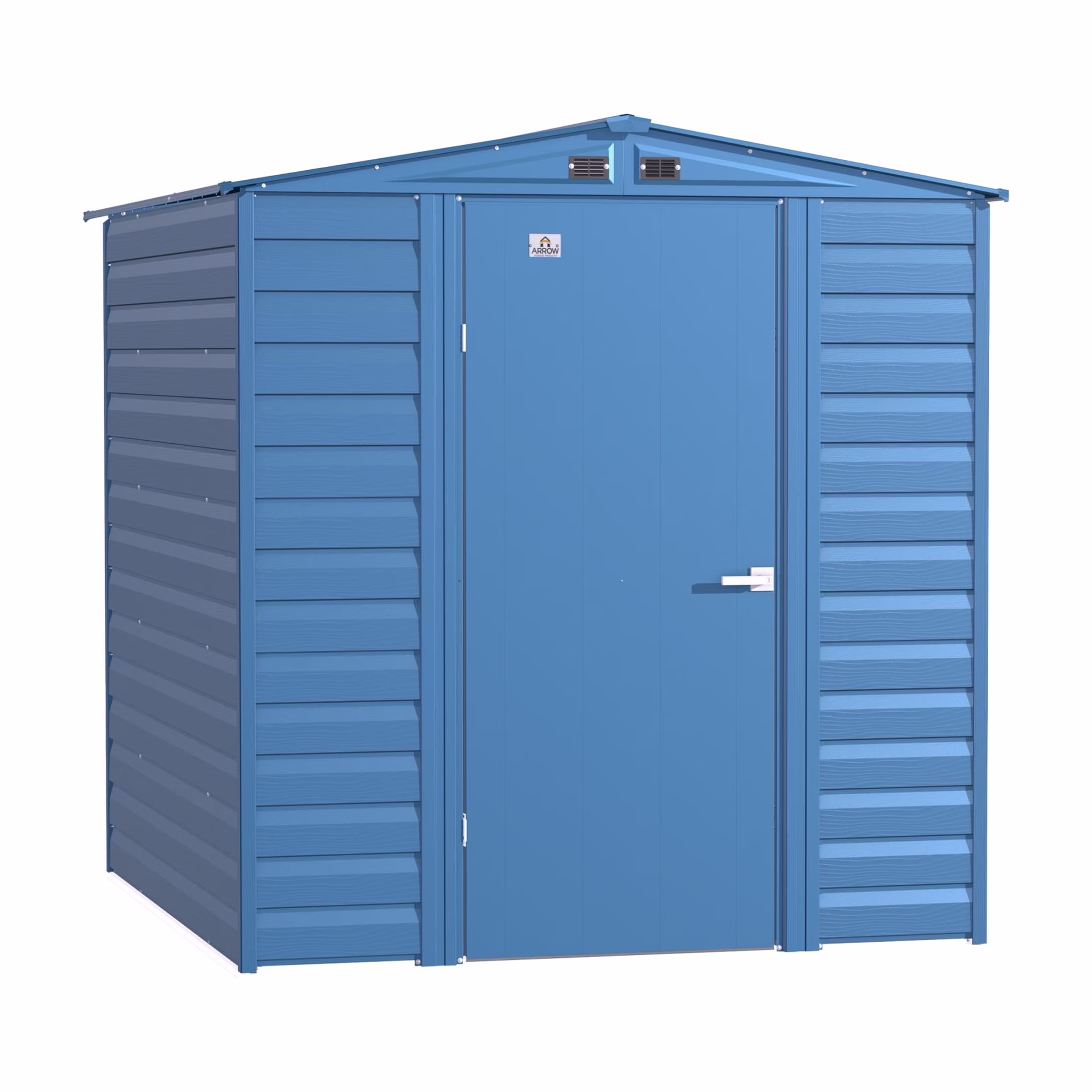Arrow Select 6 x 5 x 7 ft Blue Grey Steel Storage Shed
