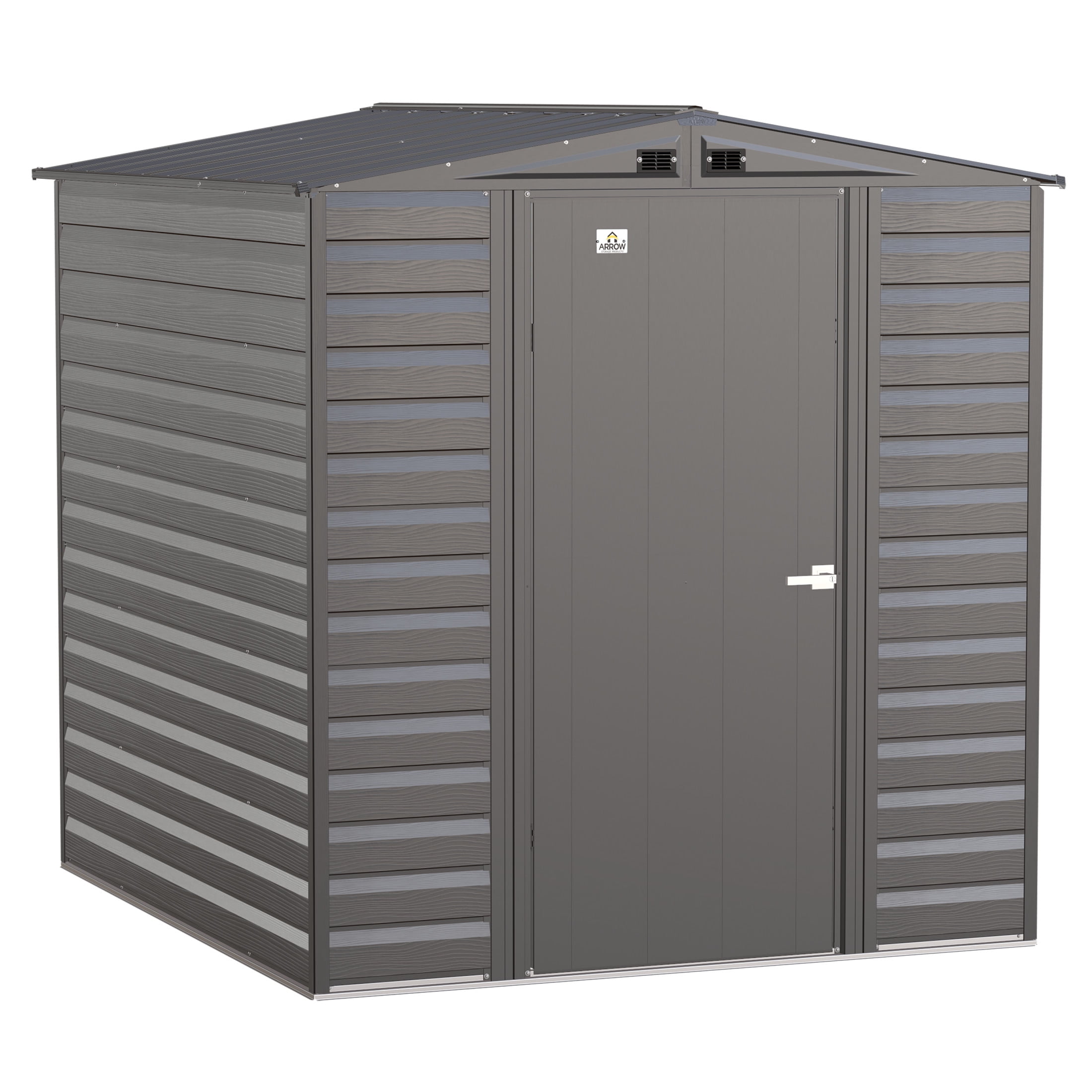 Arrow Select 6 x 7 x 7 ft Charcoal Steel Storage Shed