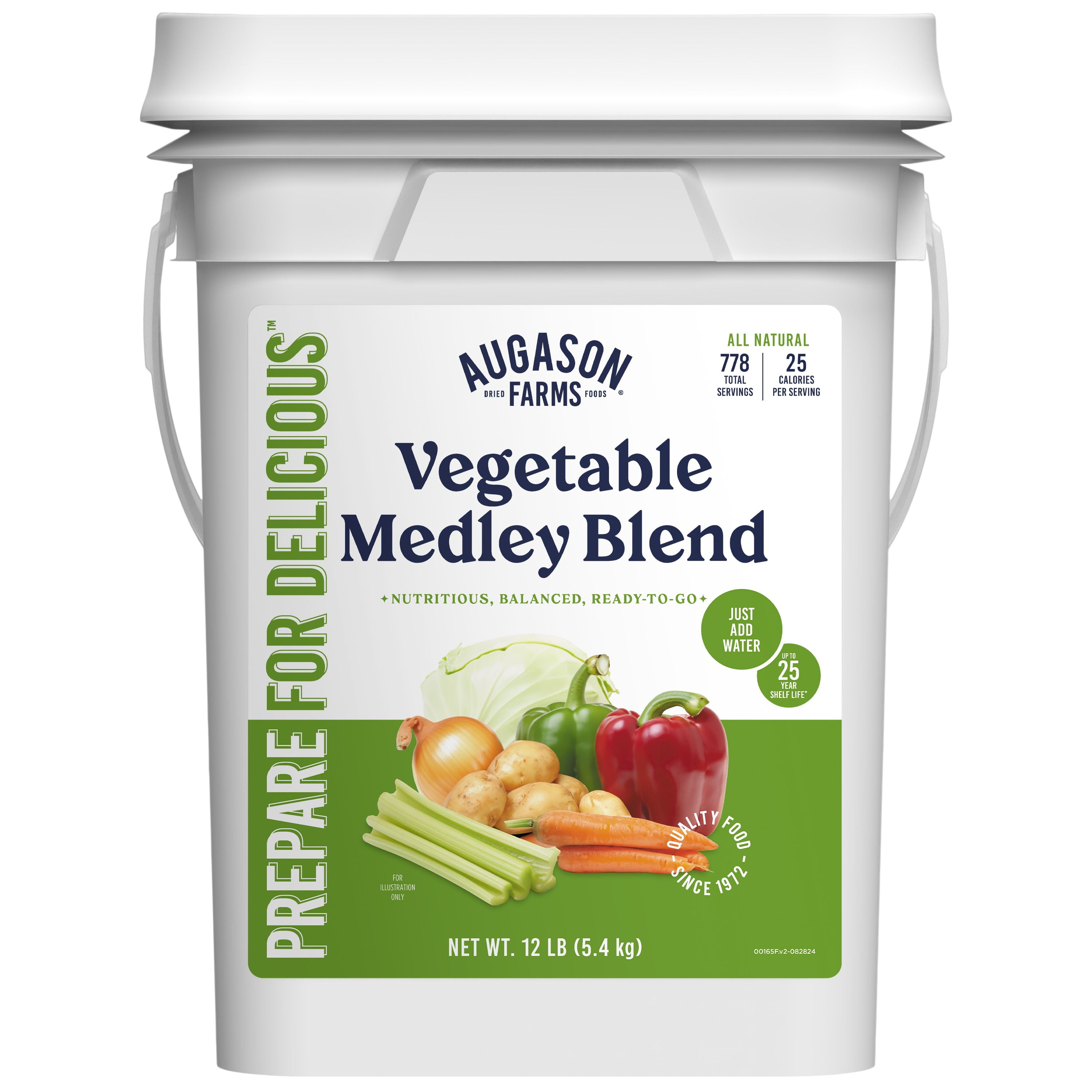 Augason Farms Vegetable Medley PL 4G 12 lb