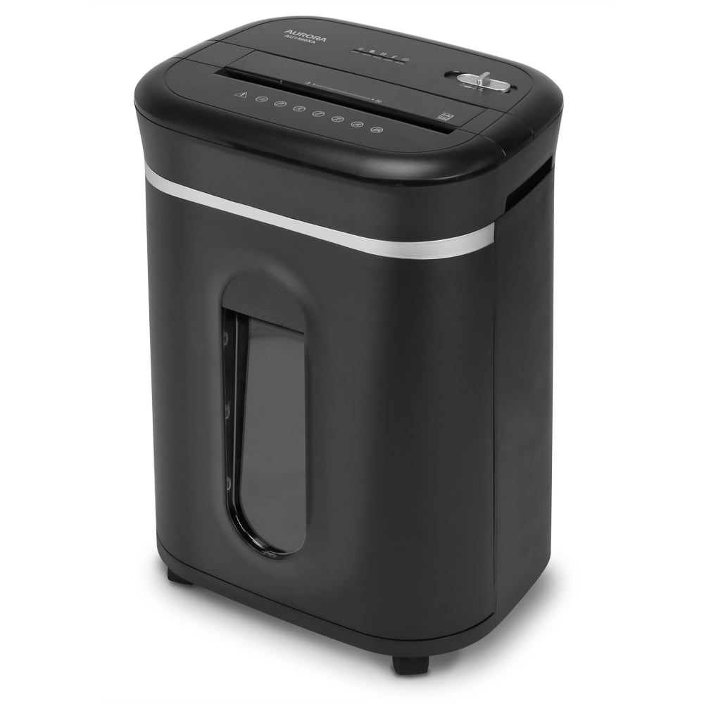 Aurora AU1800XA Anti-Jam 18-Sheet Crosscut Paper/CD and Credit Card Shredder with 6-Gallon Pullout Basket and 30 Minutes Continuous Run Time