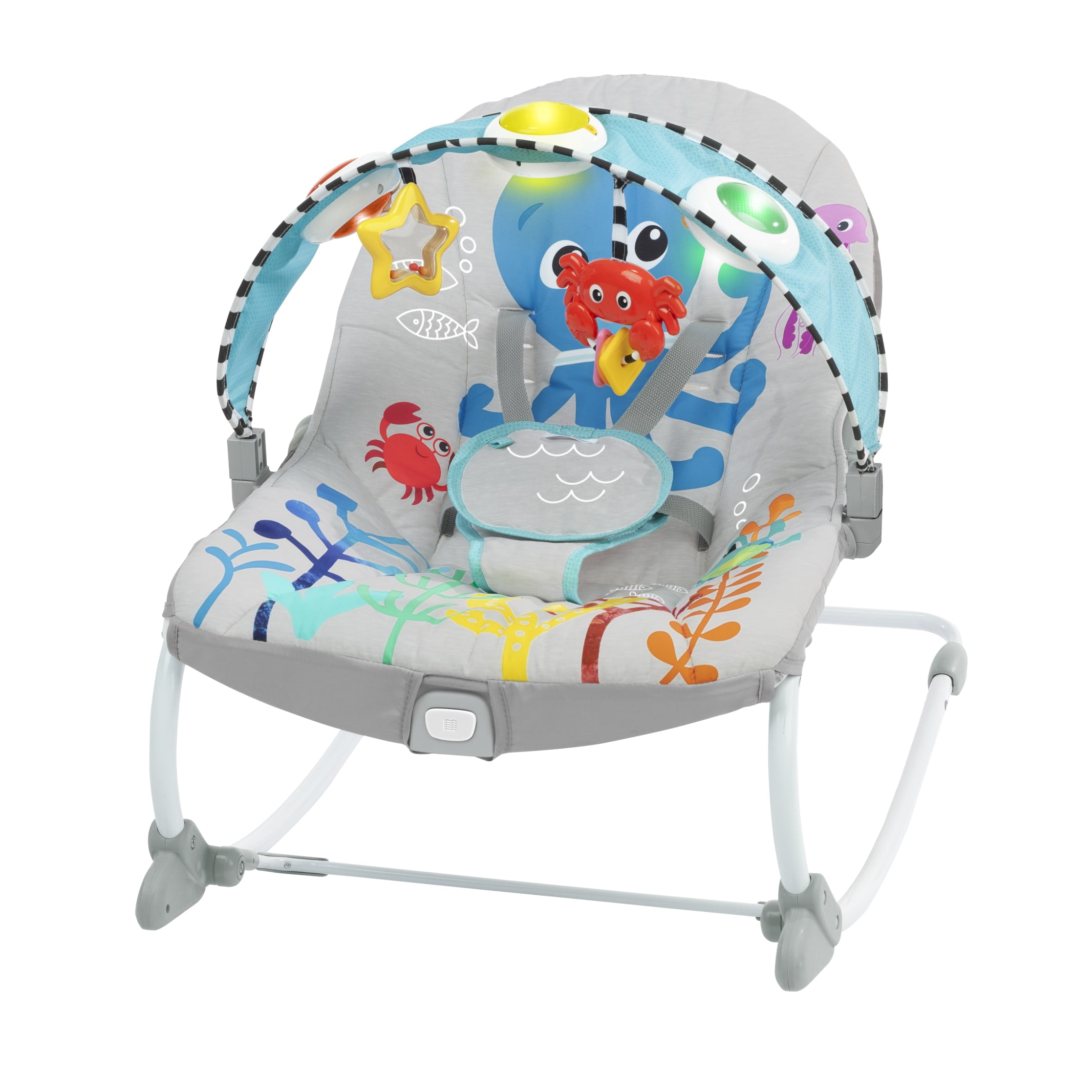 Baby Einstein Ocean Explorers Kick to It Opus Musical Infant to Toddler Rocker, Ages 0+ Months