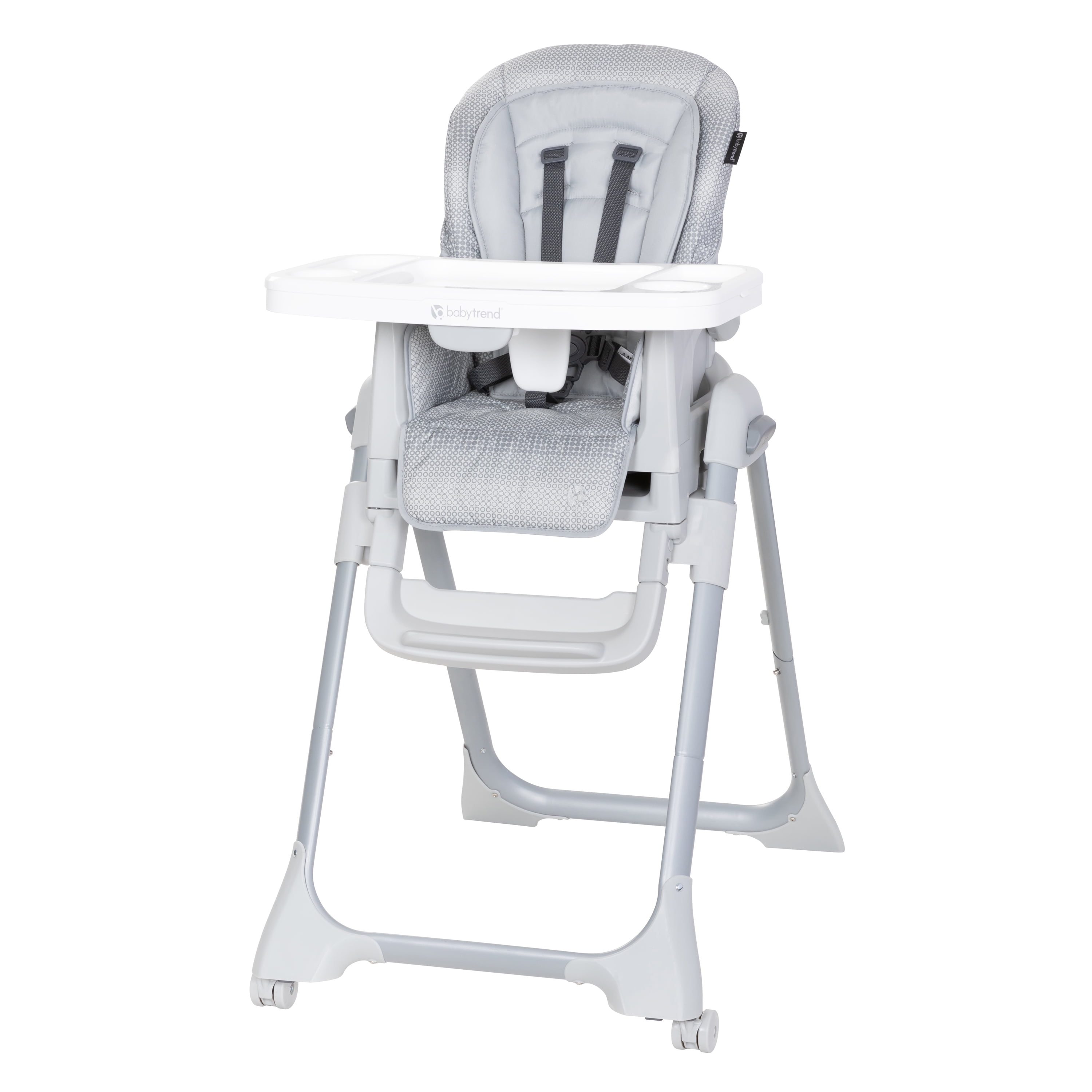 Baby Trend Everlast 7-in-1 Convertible High Chair with 3-Position Recline, Charcoal Stone Grey