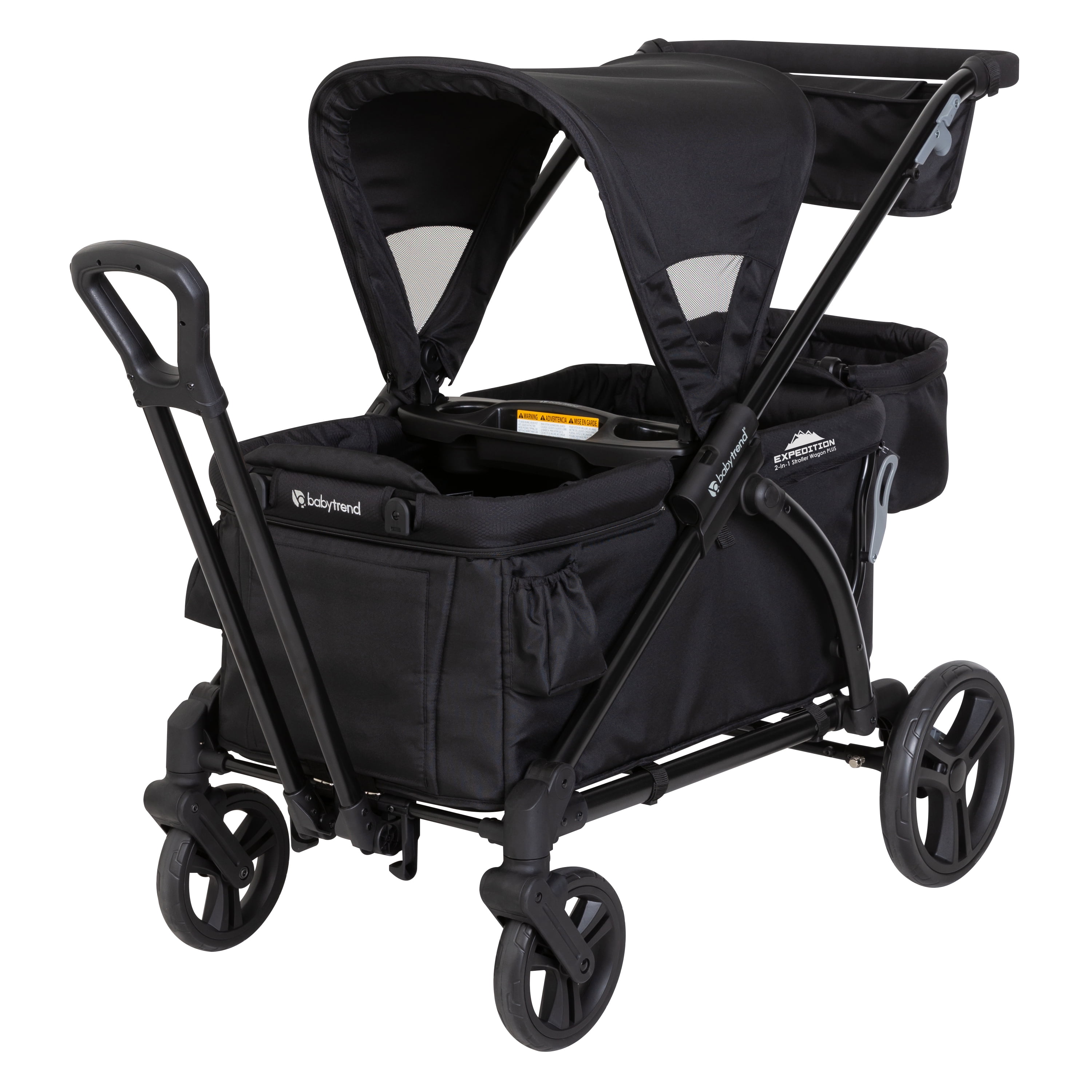 Baby Trend Expedition 2-in-1 Stroller Wagon Plus, Ultra Black