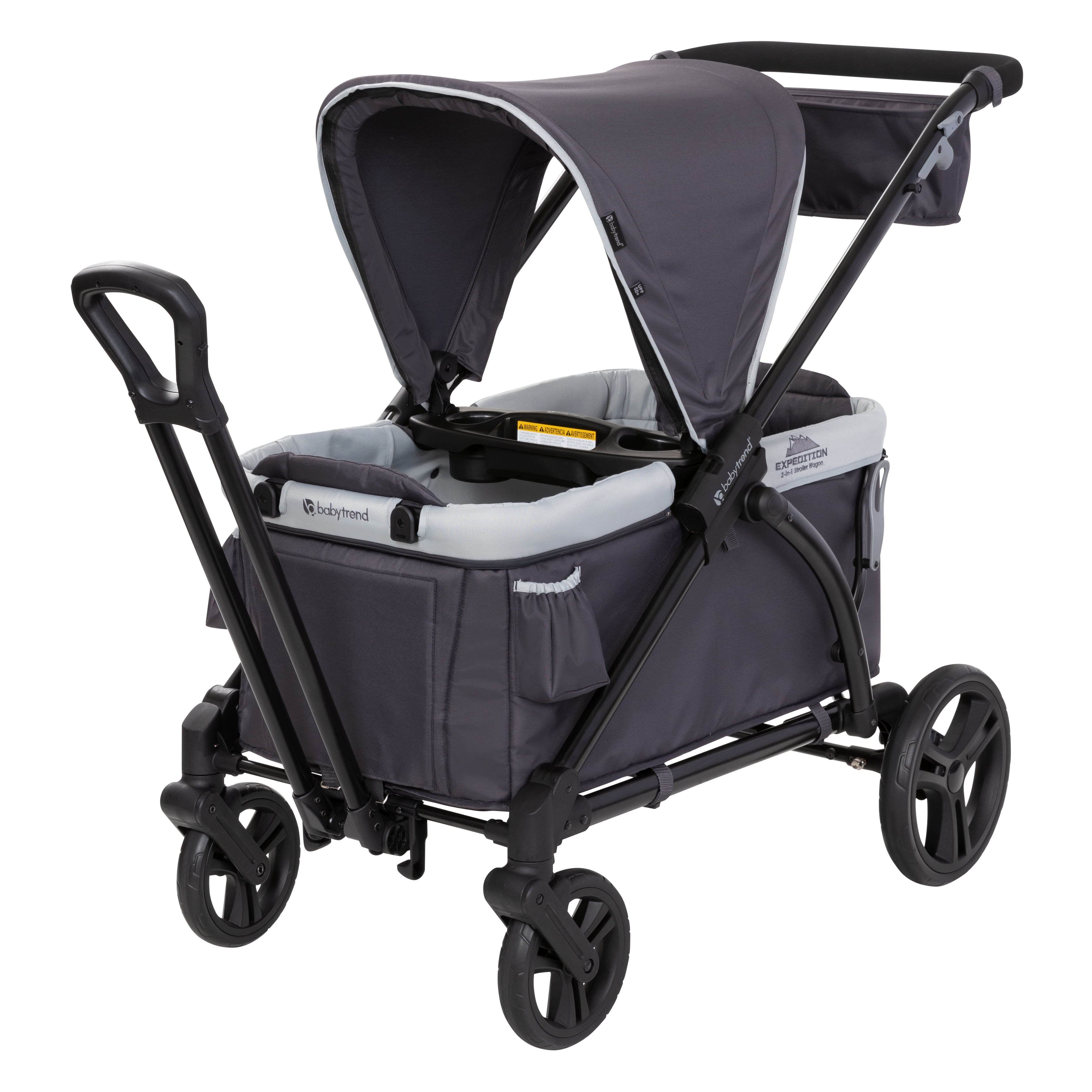 Baby Trend Expedition 2-in-1 Stroller Wagon, Liberty Midnight Black