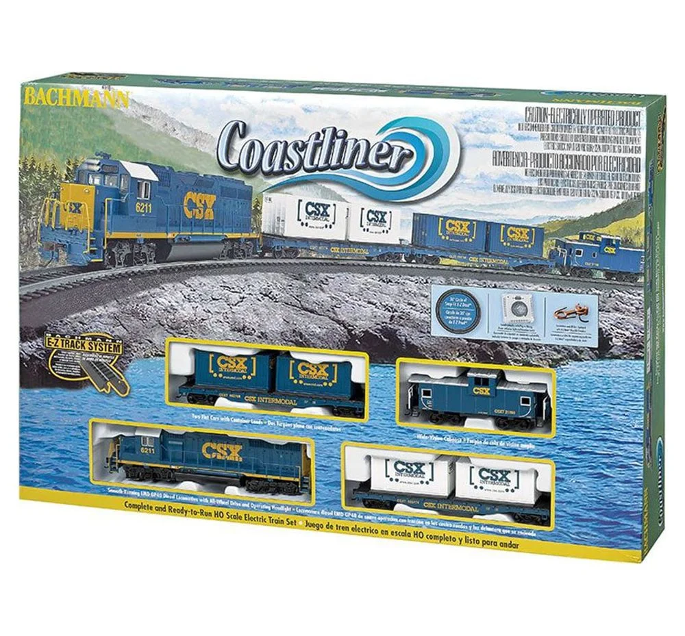 Bachmann Trains HO Scale Coastliner Ready To Run Electric Train Set