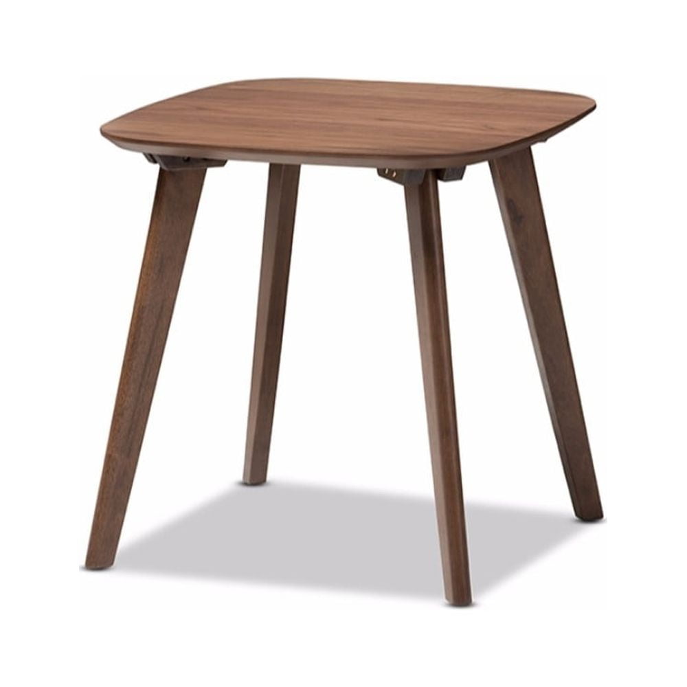 Baxton Studio Dahlia Mid-Century Modern Walnut Wood End Table
