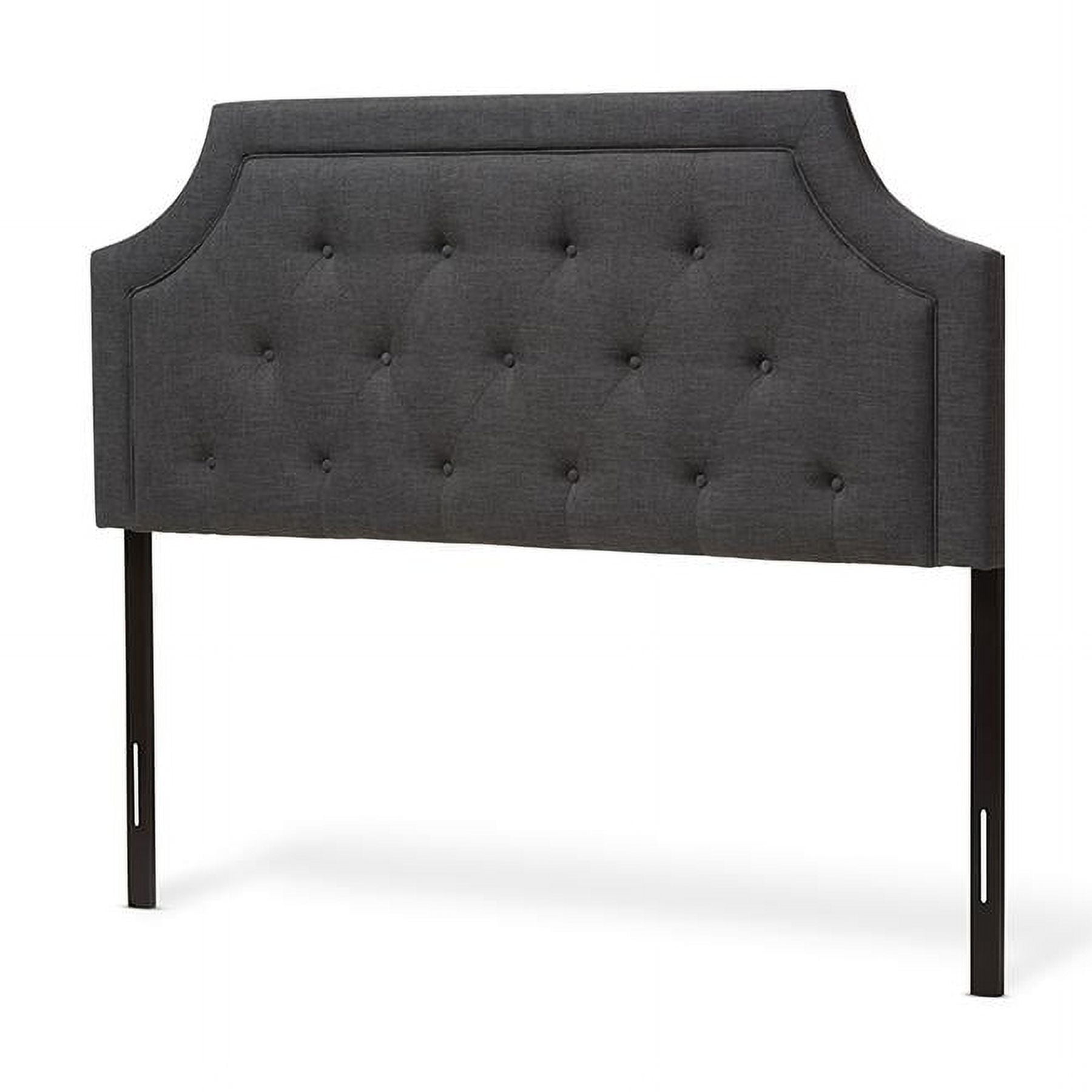 Baxton Studio Mars Modern and Contemporary Dark Grey Fabric Full Size Headboard