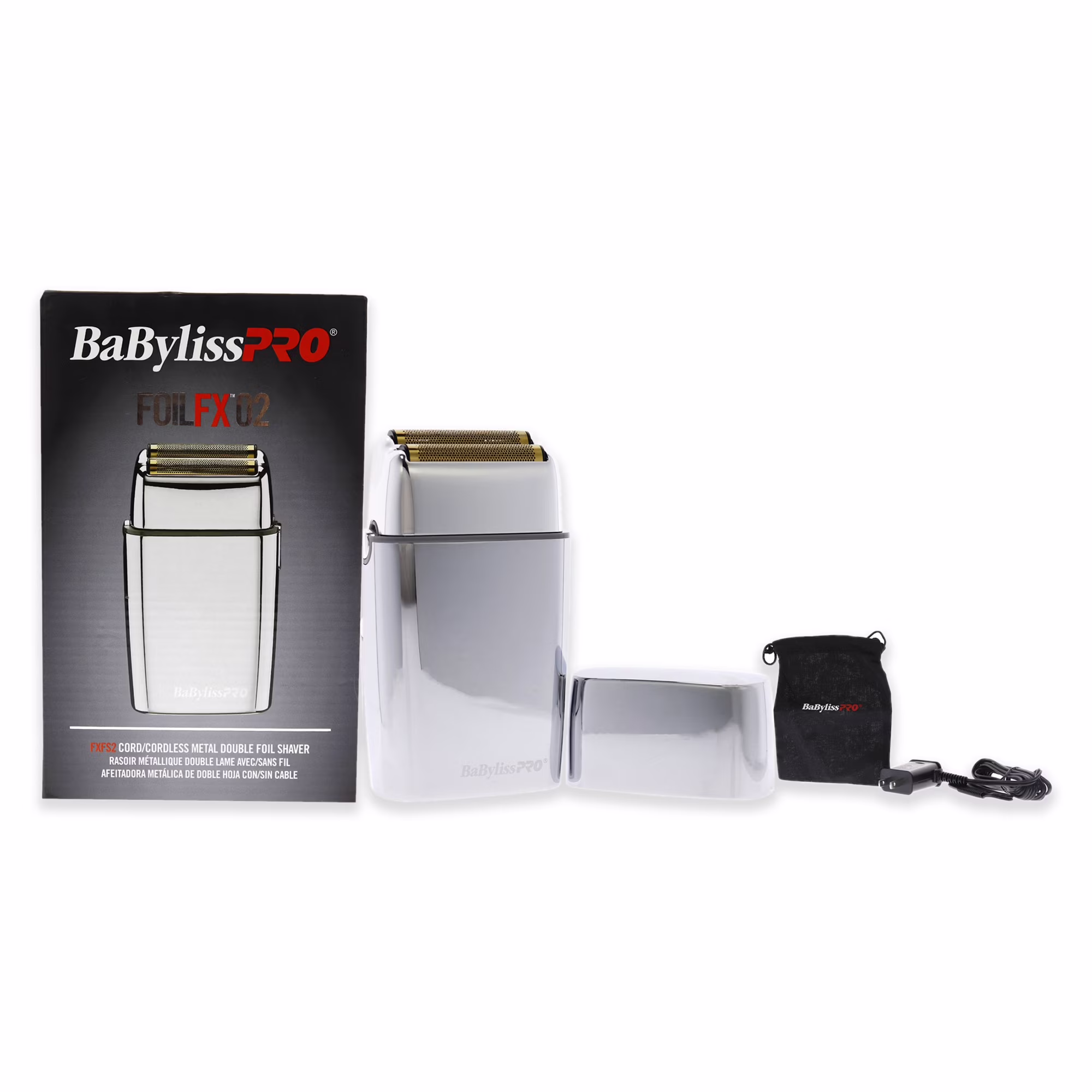 BaBylissPRO FOILFX Cordless Double-Foil Shaver with Hypoallergenic Gold Foil