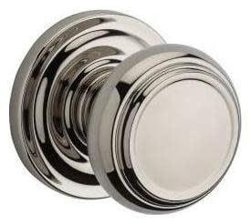 Baldwin Reserve Hdtratrr141 Half Dummy Traditional Knob And Traditional Round Rose Bright Nickel Finish