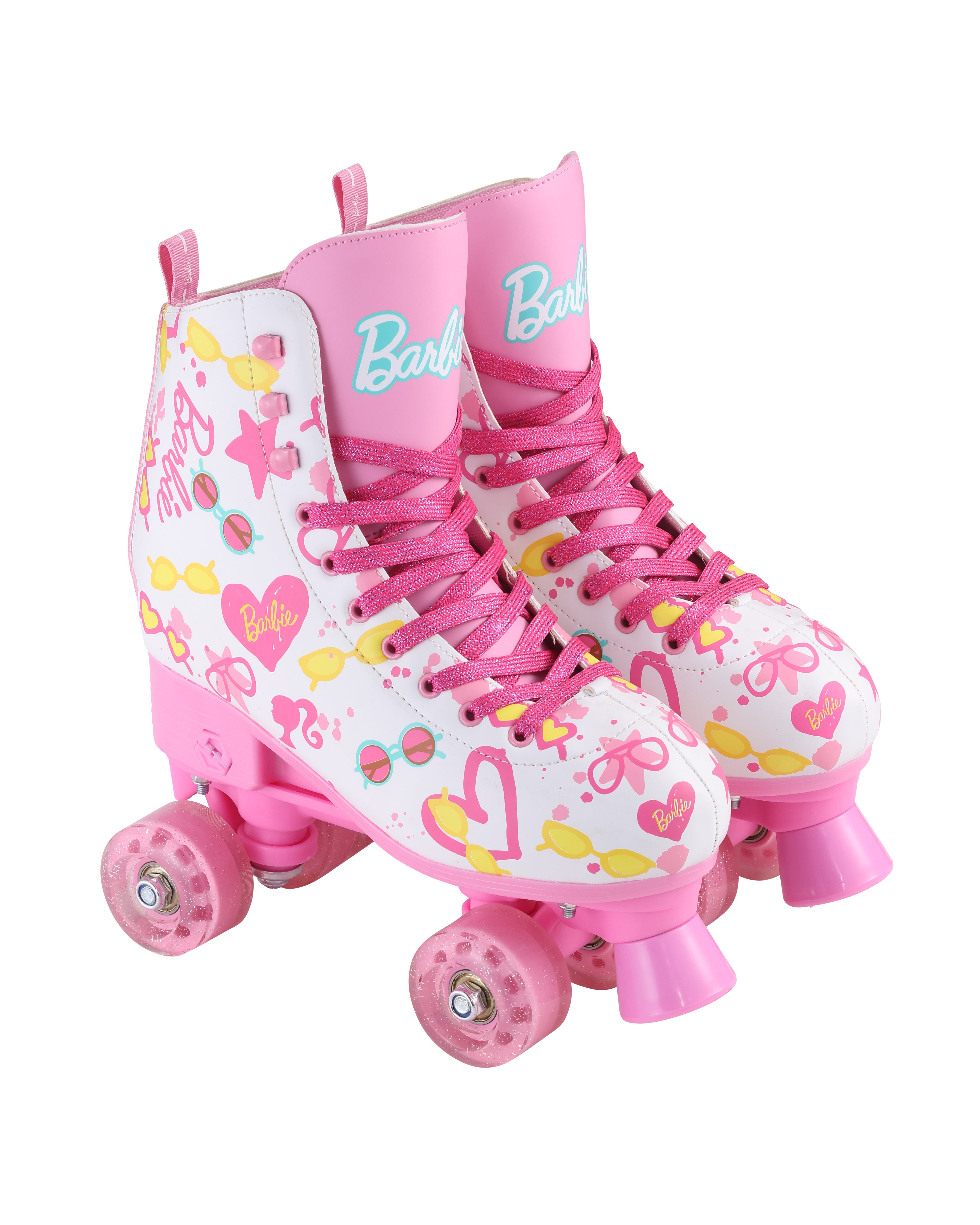 Barbie Unisex Adjustable Straps Roller Skates, Pink, 5.91 in