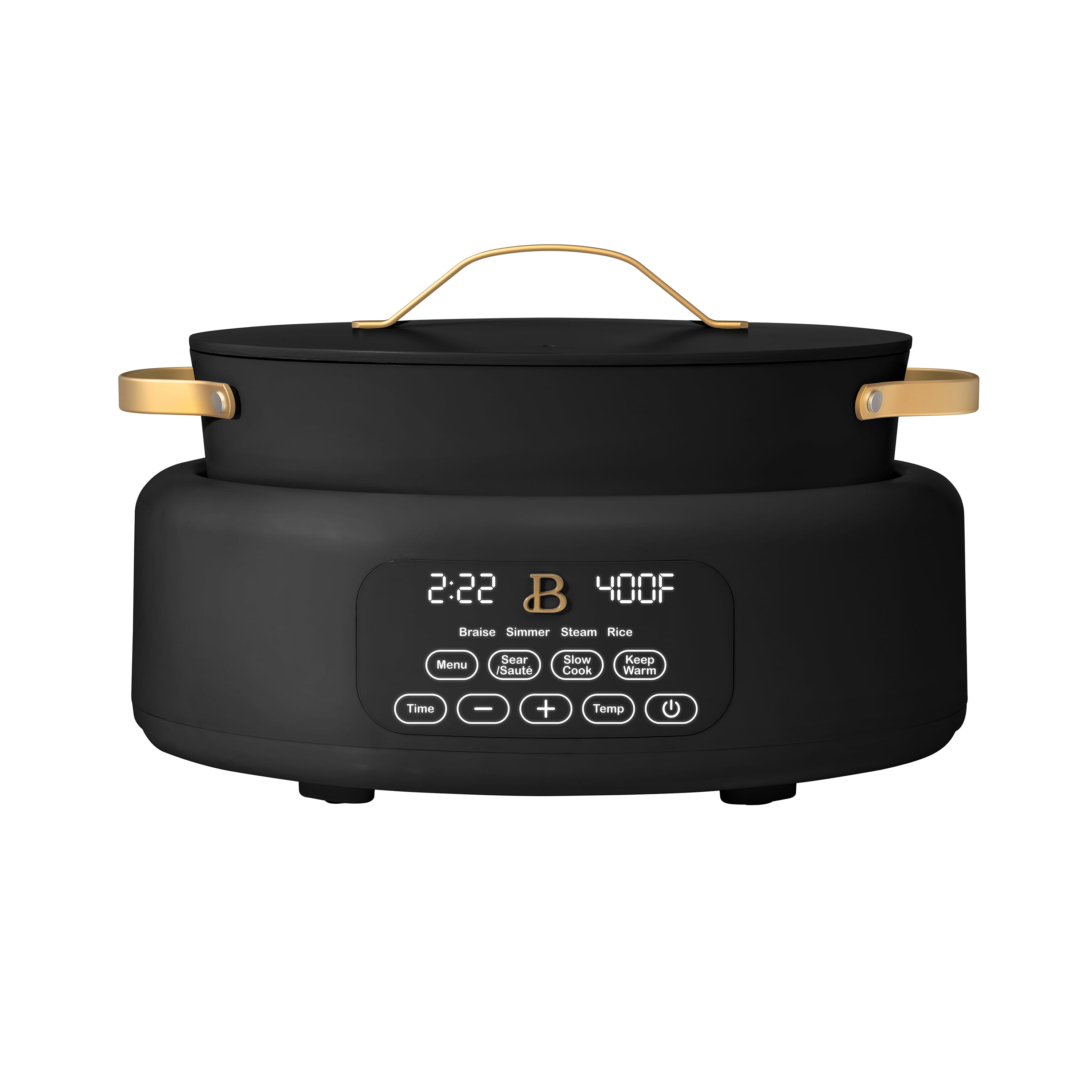 Beautiful 10 in 1, 6 Qt Electric Multi-Cooker, Black Sesame by Drew Barrymore
