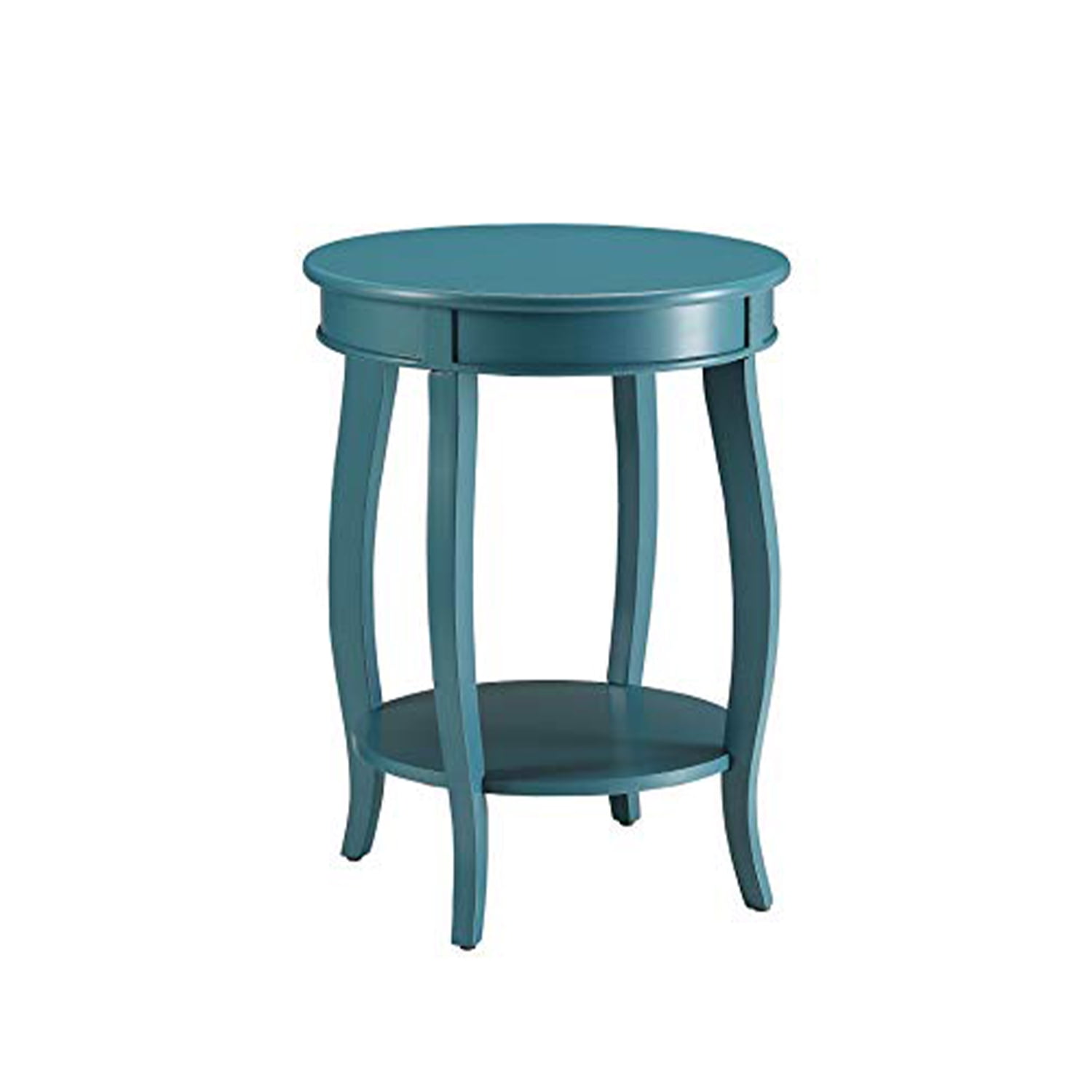 Benjara Affiable Side Table, Teal Blue