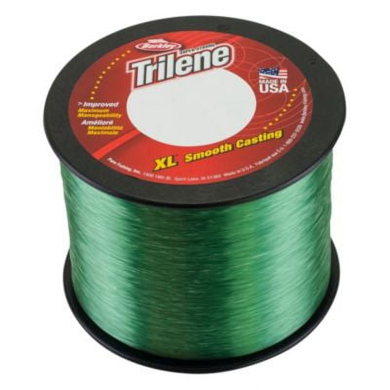Berkley Trilene® XL® Monofilament Fishing Line, Low-Vis Green, 10 lb Test Strength, 3000 yd