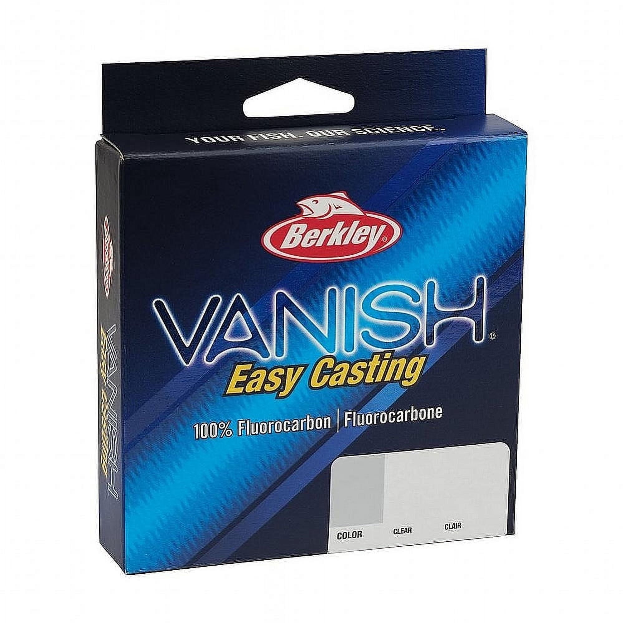 Berkley Vanish® Fluorocarbon Fishing Line, Clear, 12 lb Test Strength, 2000 yd