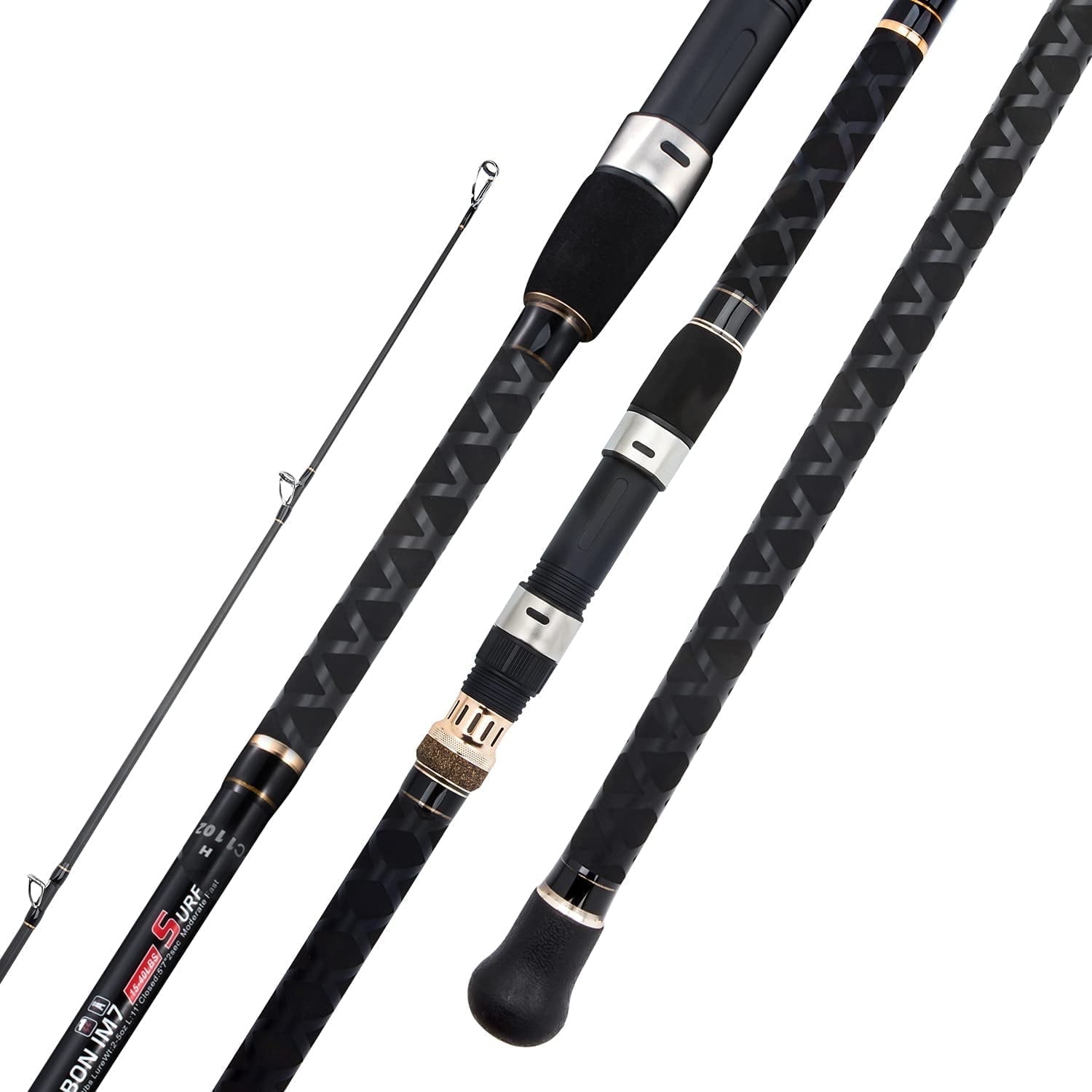 Berrypro Surf Spinning Fishing Rod Graphite Spinning Rod (9'/10'/10'6''/11'/12'/13'3'')10'-Spinning-2pc