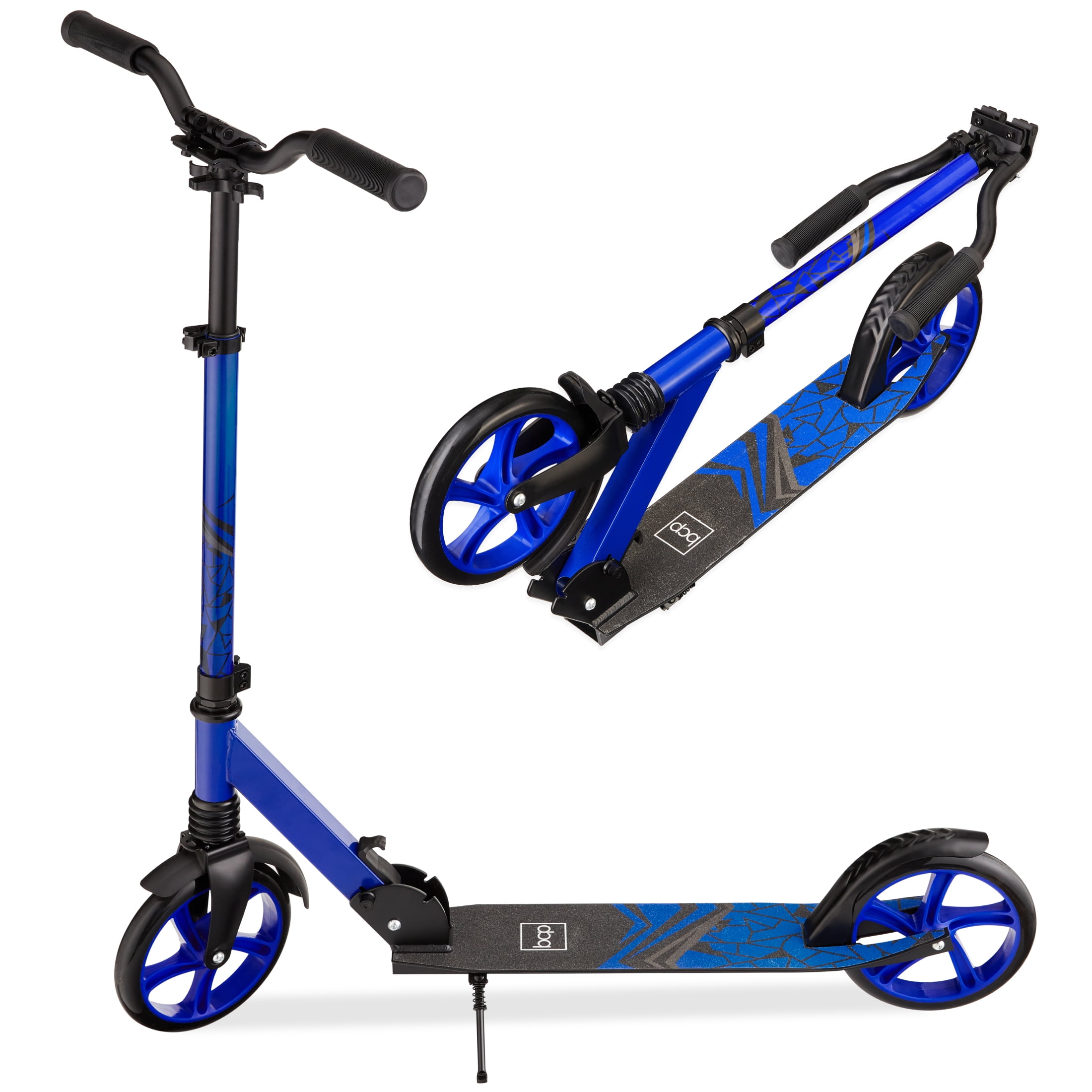 Best Choice Products Kids Height Adjustable Kick Scooter w/ Carrying Strap, Non-Slip Deck, Kickstand - Blue
