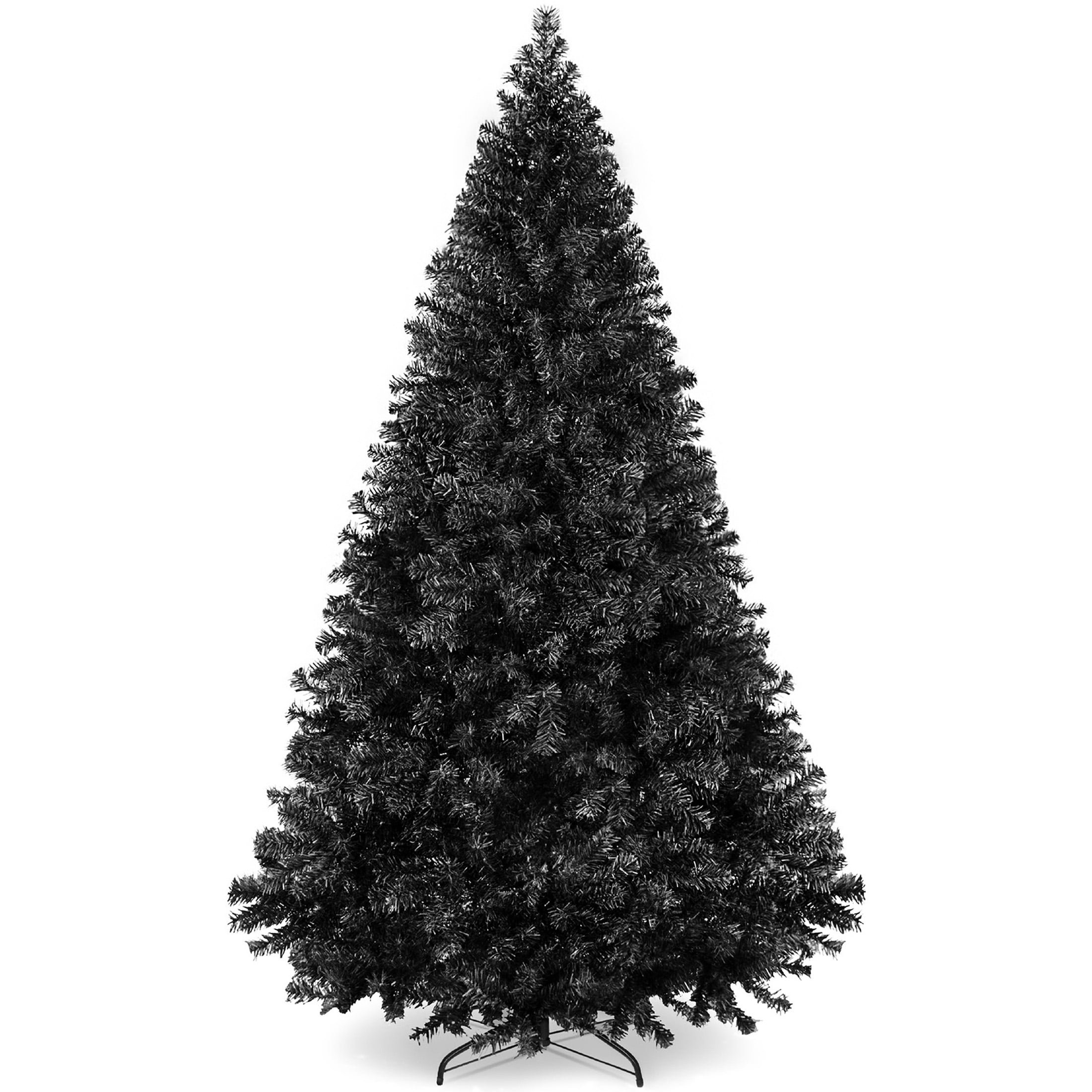 Best Choice Products 6ft Artificial Full Black Christmas Tree Holiday Decoration w/ 947 Branch Tips, Foldable Base