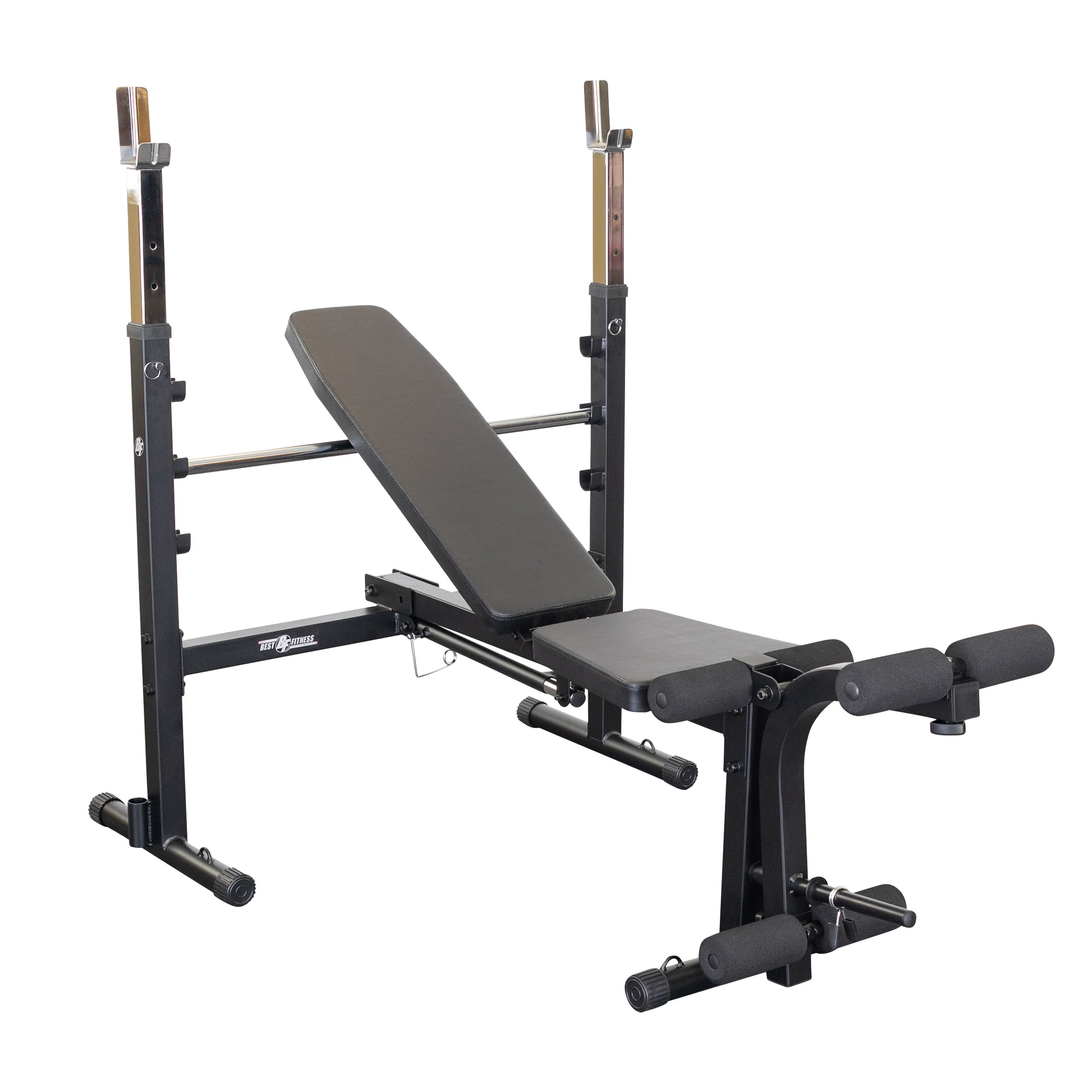 Best Fitness BFOB10B Olympic Bench With Leg Developer - Black