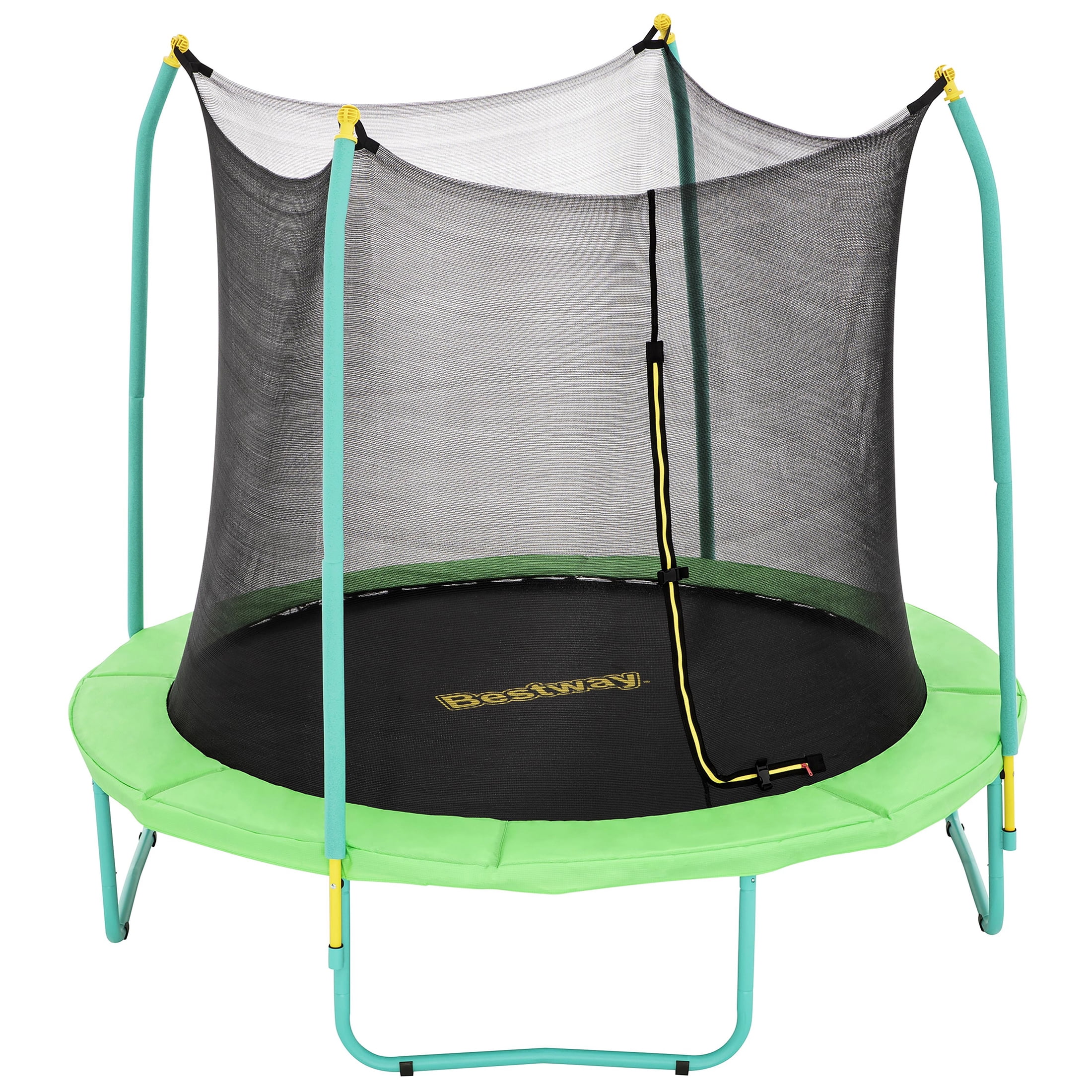 Bestway Xtreme Air 8' Outdoor Trampoline, No-Gap Enclosure, Anti-Rust Steel, Fast Setup