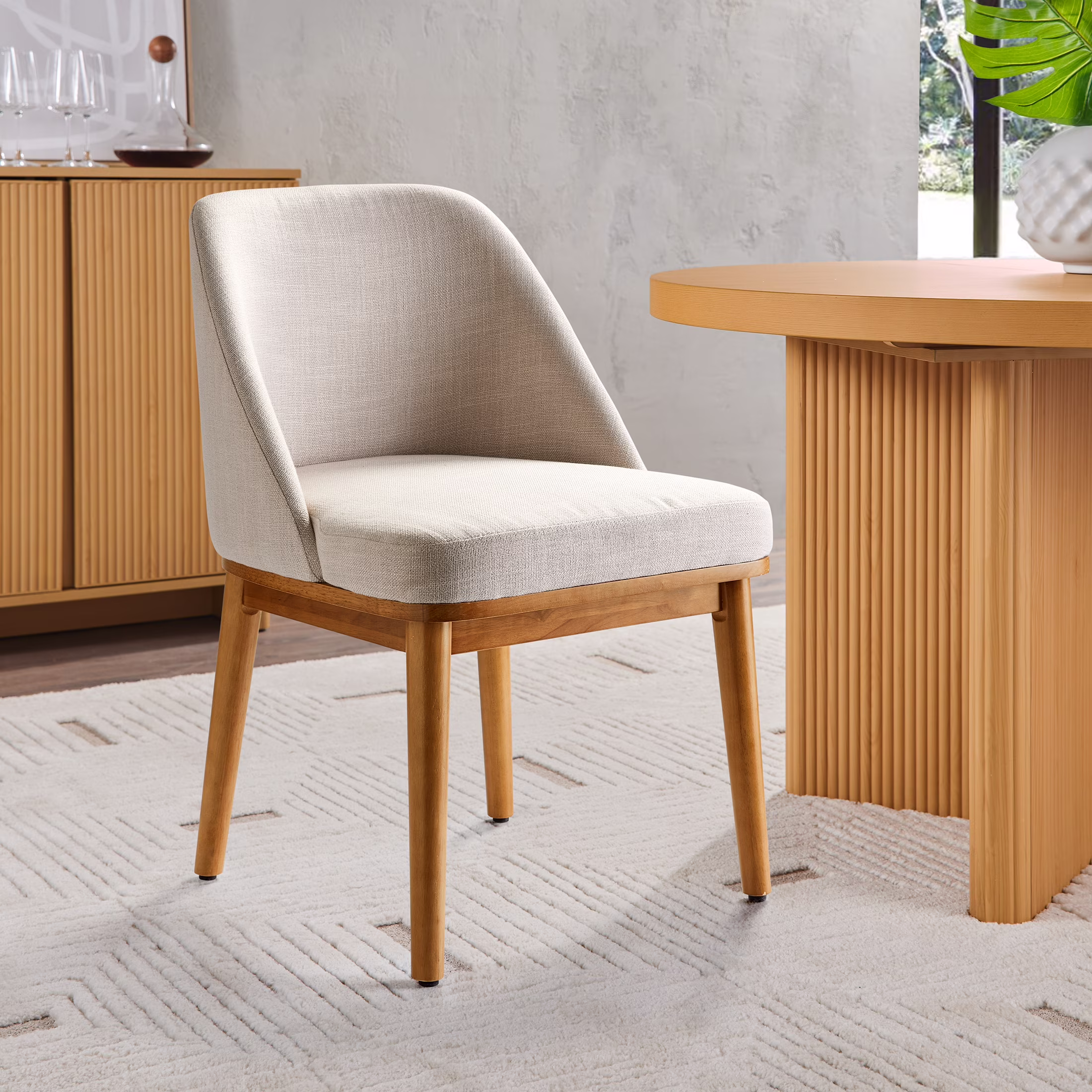 Better Homes and Gardens Springwood Dining Chair, Light Honey Finish