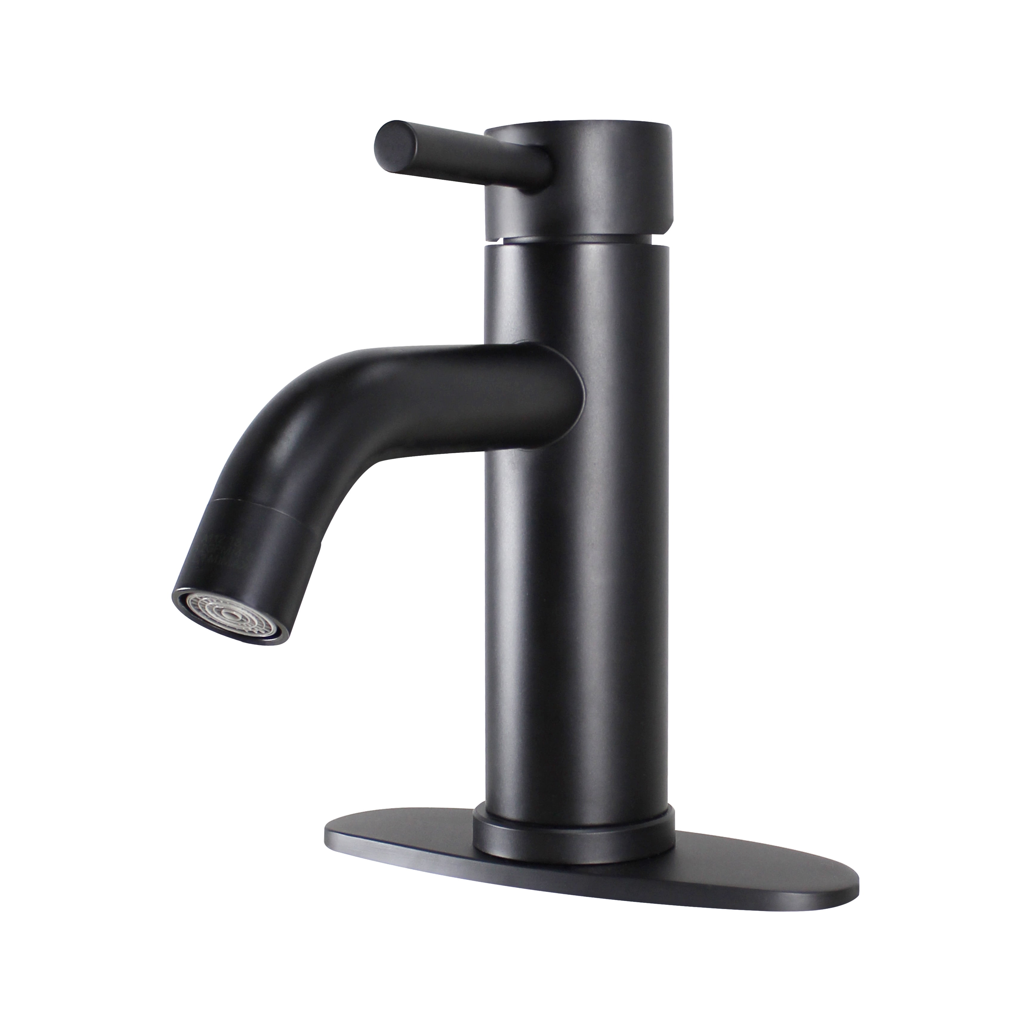 Better Homes & Gardens Elmont Single Handle Bathroom Sink Faucet, Matte Black, Includes Push Pop-Up Drain