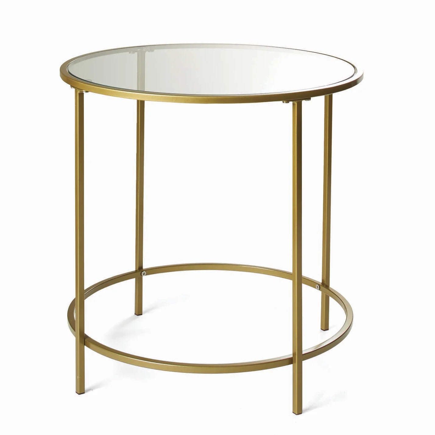 Better Homes & Gardens Nola Side Table, Gold Finish
